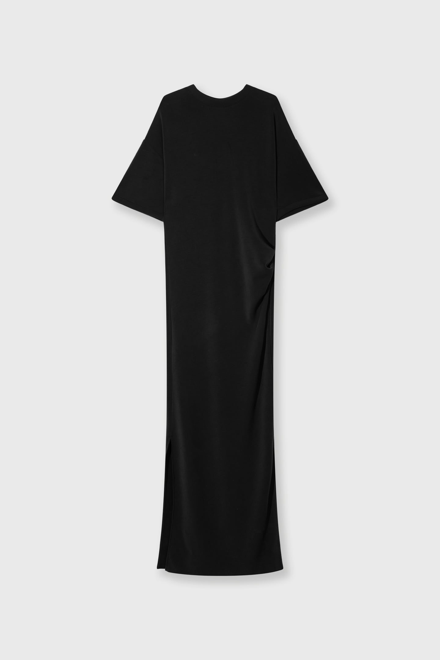 SOFT SCUBA TEE DRESS BLACK 4