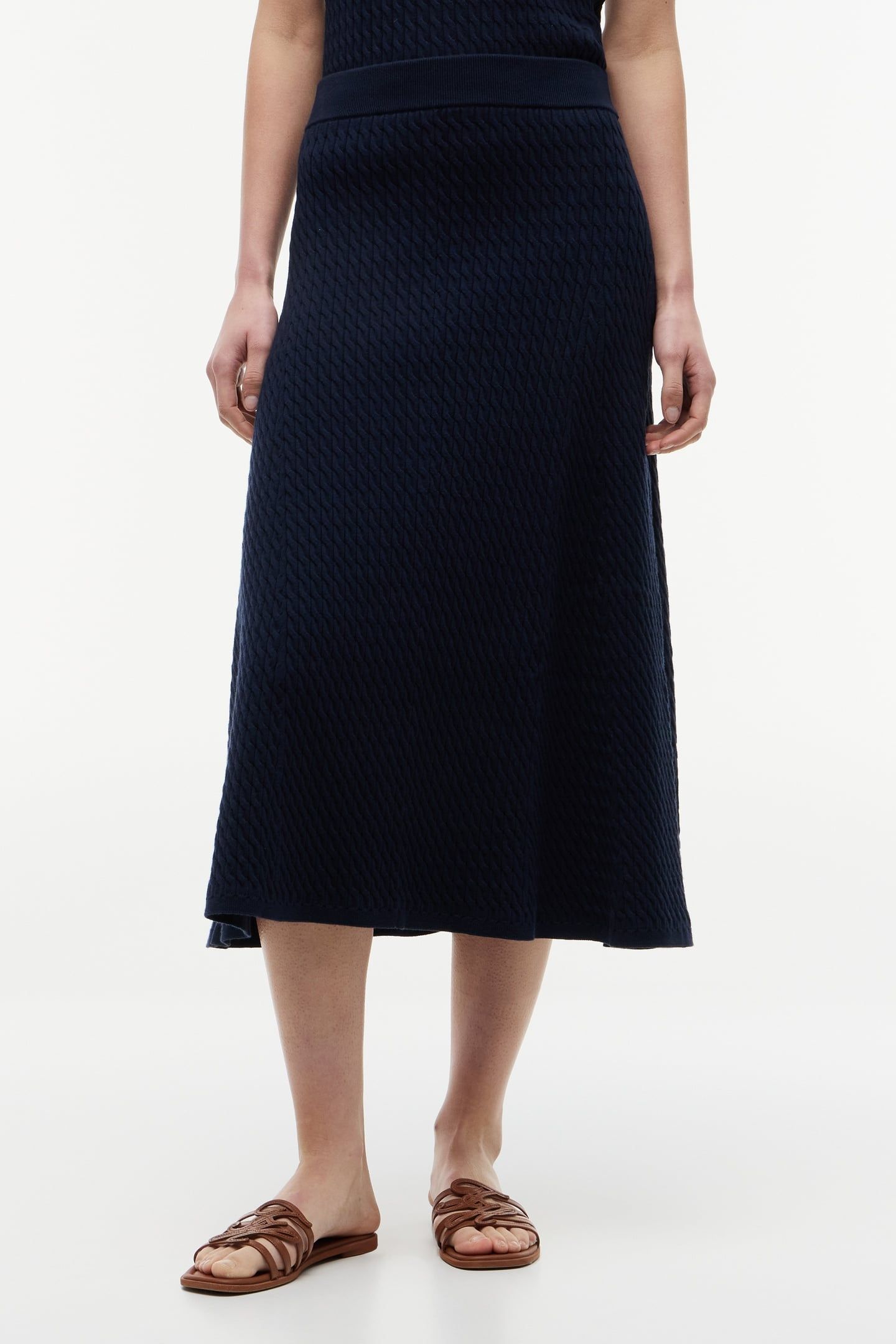 COTTON CABLE FINE DARK NIGHT NAVY 2