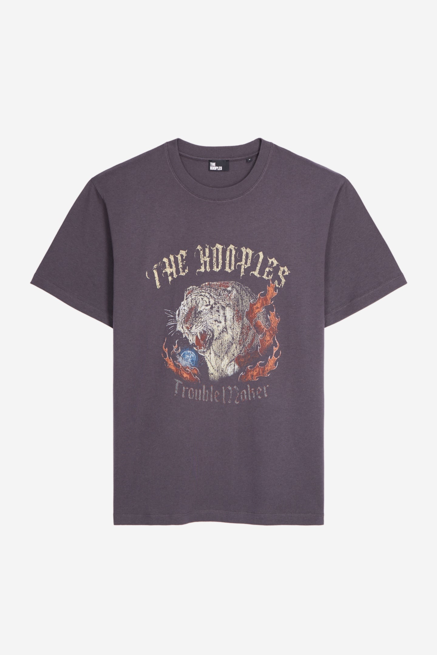 SHORT-SLEEVED T-SHIRT WITH TIGER PRINT ON THE FRONT CARBONE 4