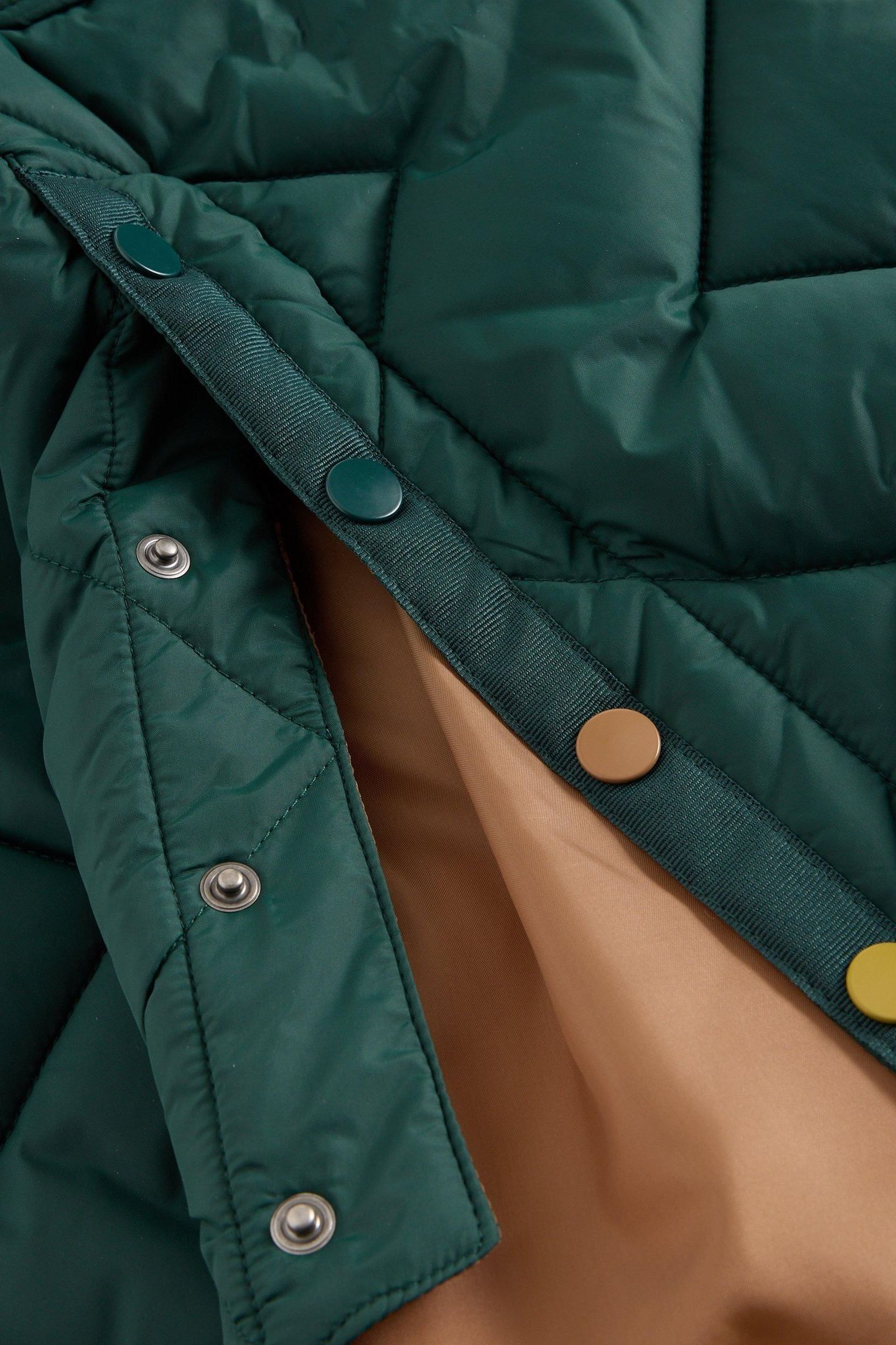 SLOANE QUILTED COAT DARK GREEN 6