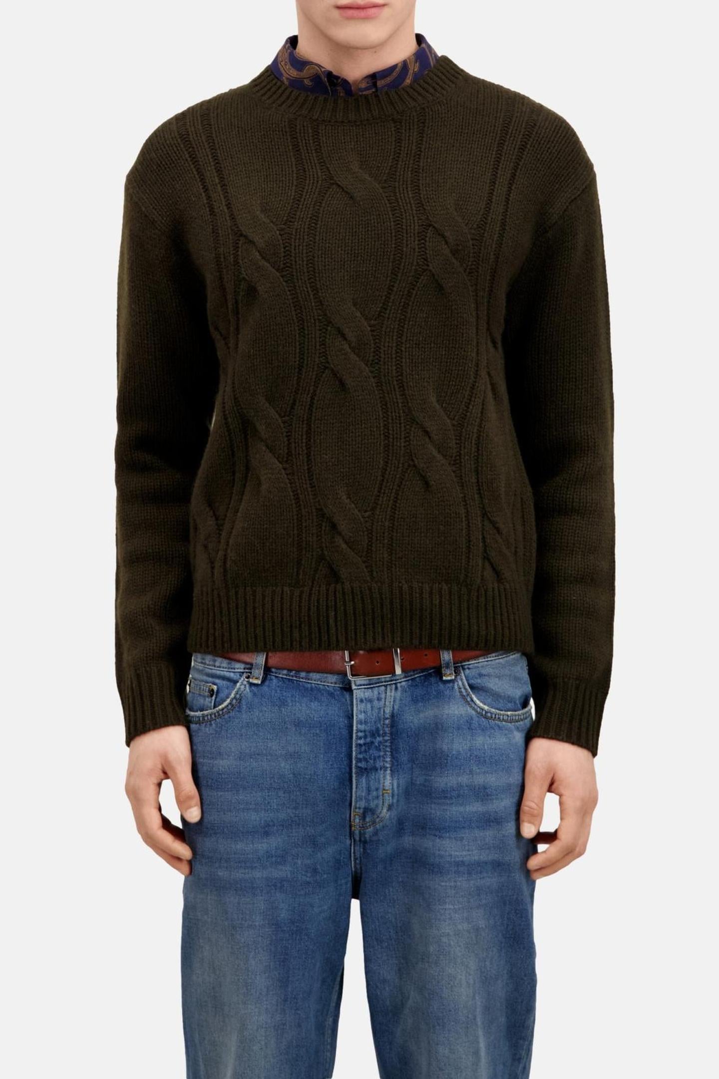 PULL COL AROUND TWISTED DARK GREEN 3