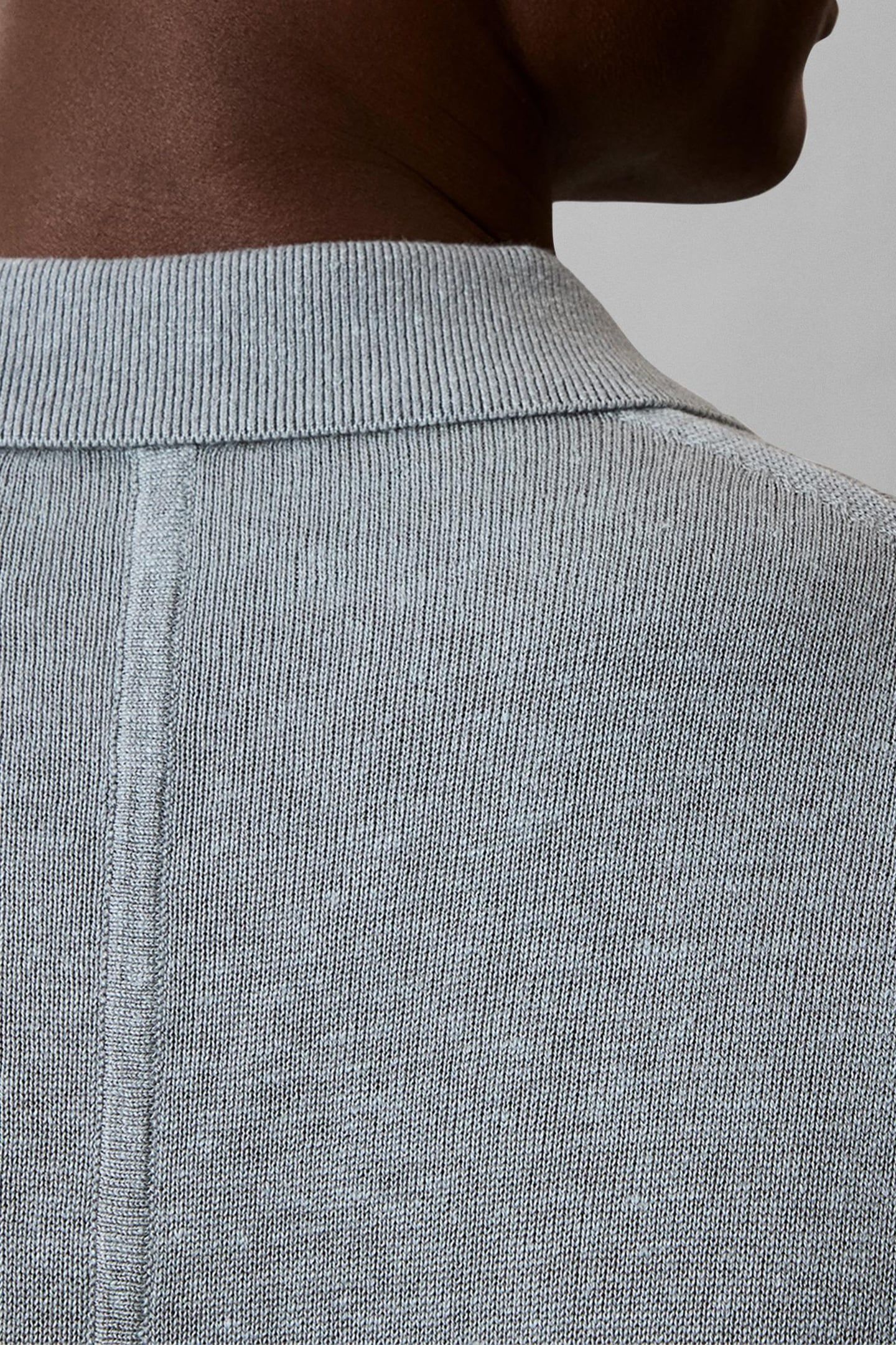 SS LINEN BLEND JOHNNY SWEATER FROSTED SPRUCE 4