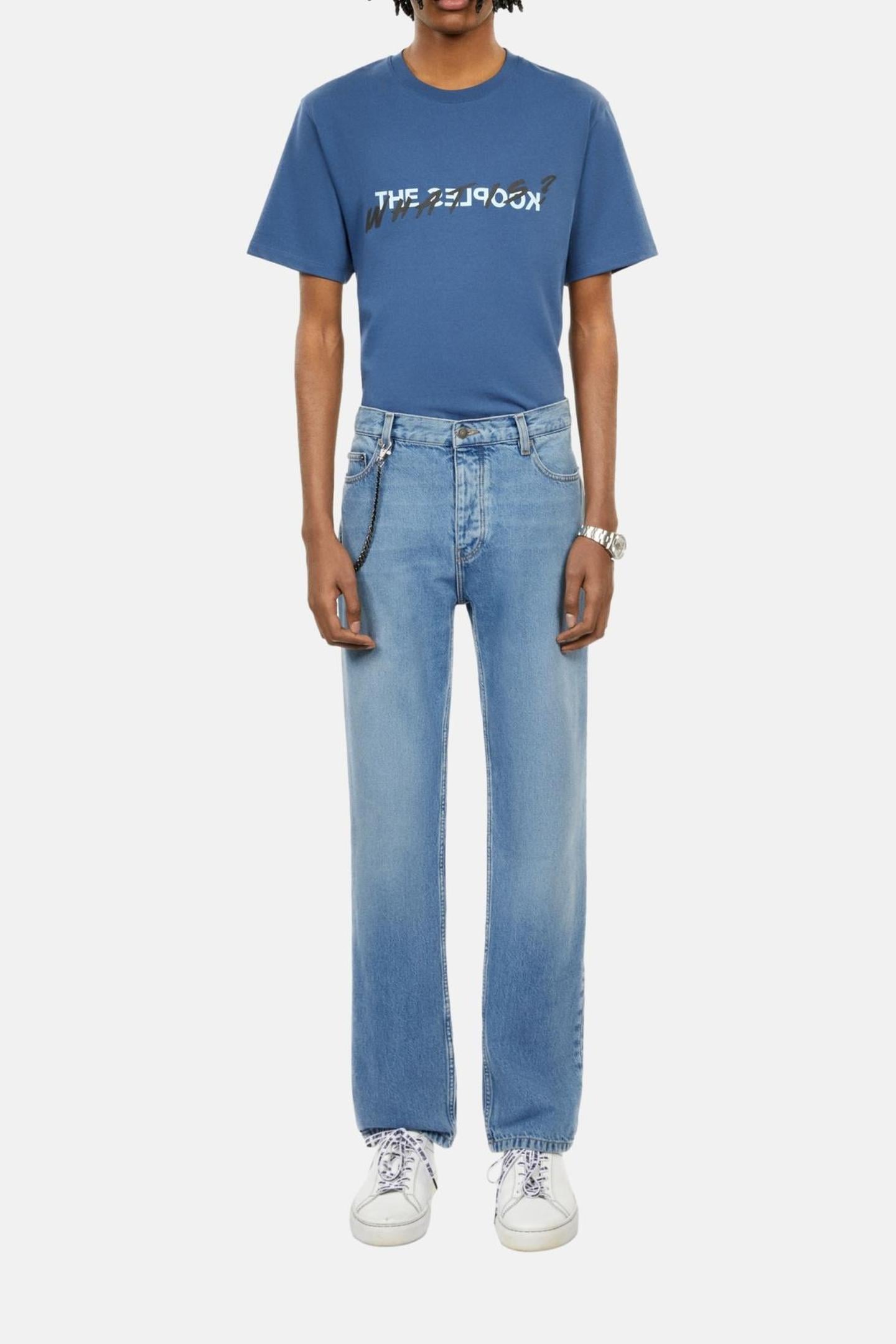 BLUE STRAIGHT JEANS BLUE DENIM 3