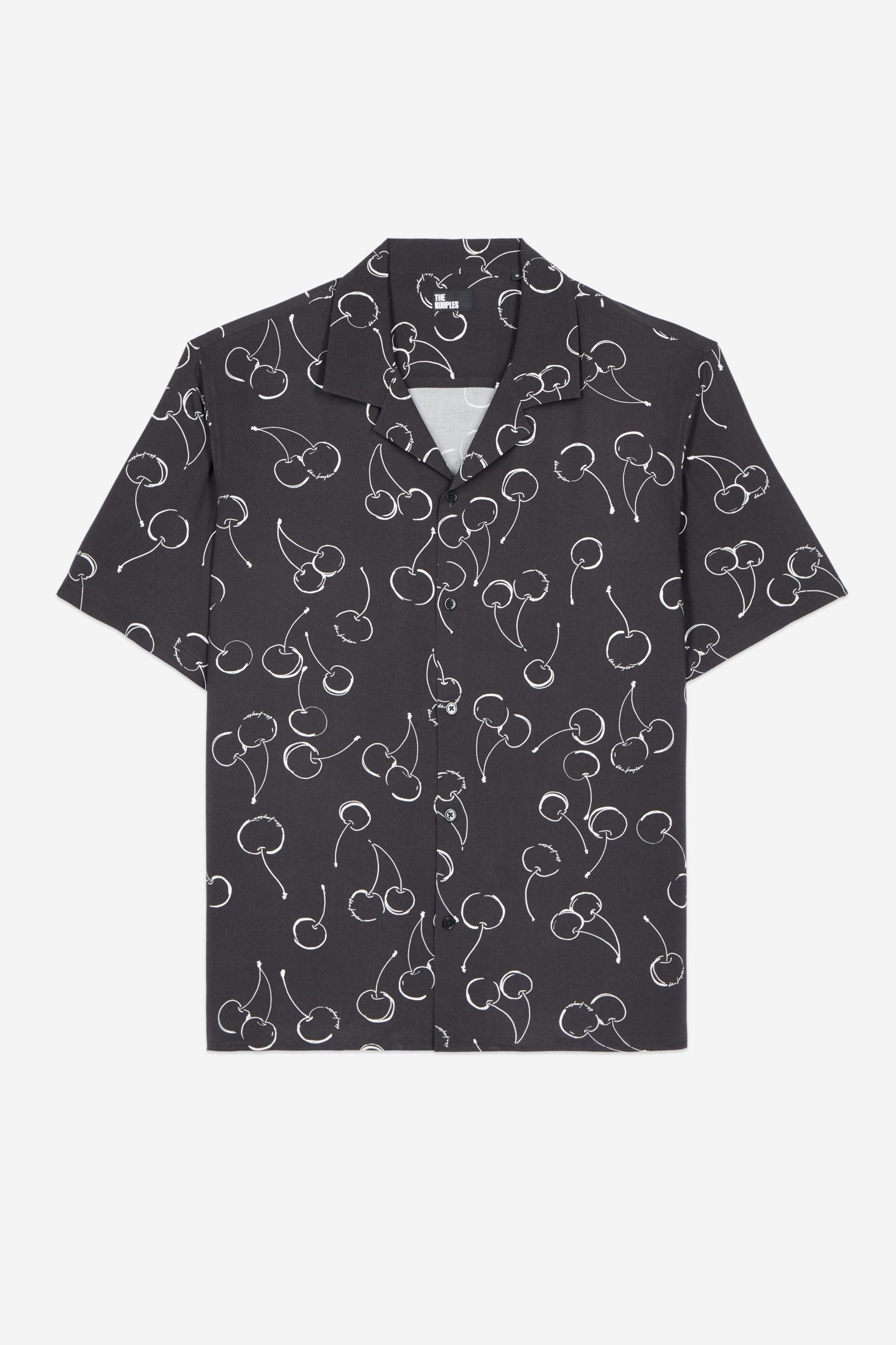 SHORT-SLEEVED SHIRT WITH SHARK NECK BLACK 3