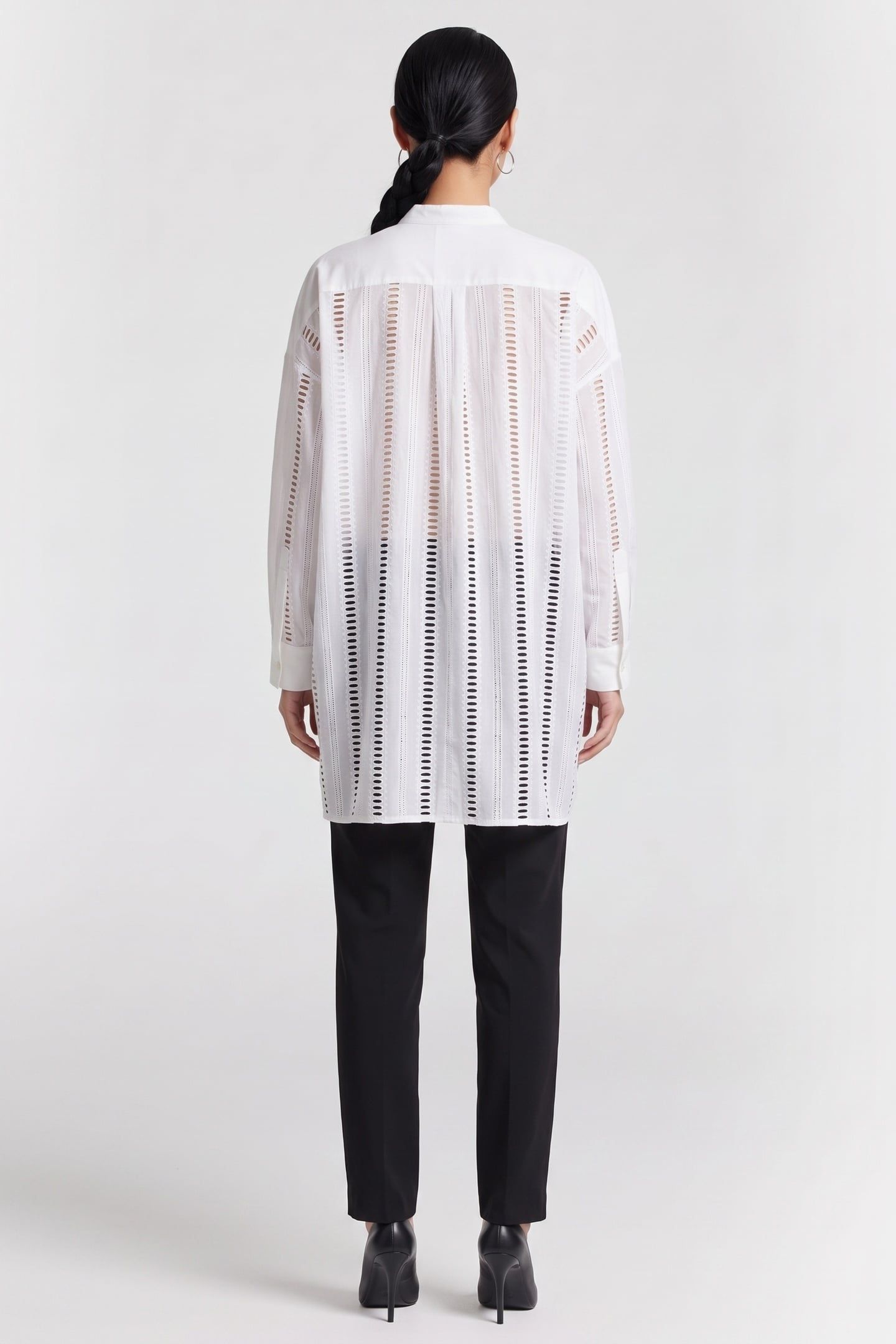 HAGA BRODERIE SHIRT WHITE 2