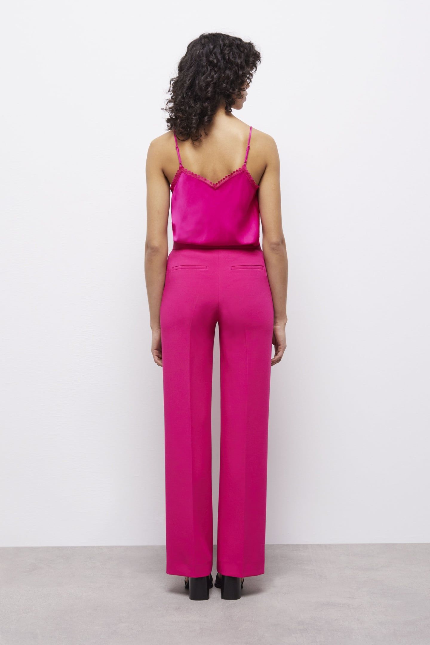 STRAIGHT-LEG SUIT TROUSERS PINK 6