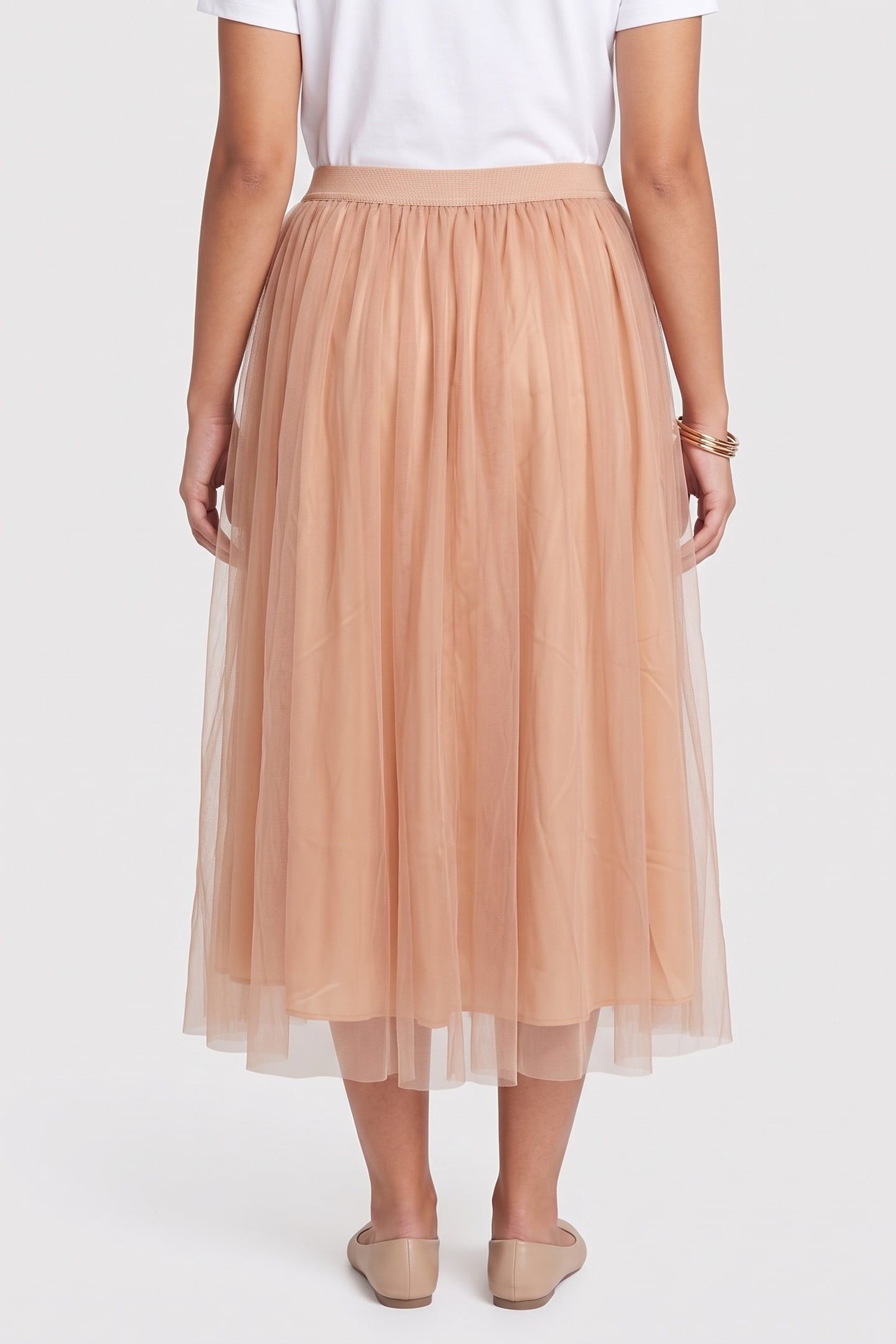 JOLIVIA TULLE SKIRT BEIGE 2