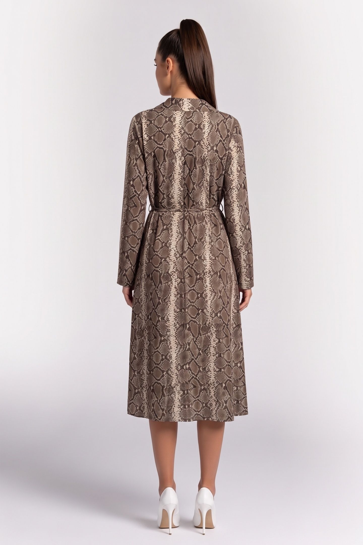 GLO WRAP DRESS BEIGE 2
