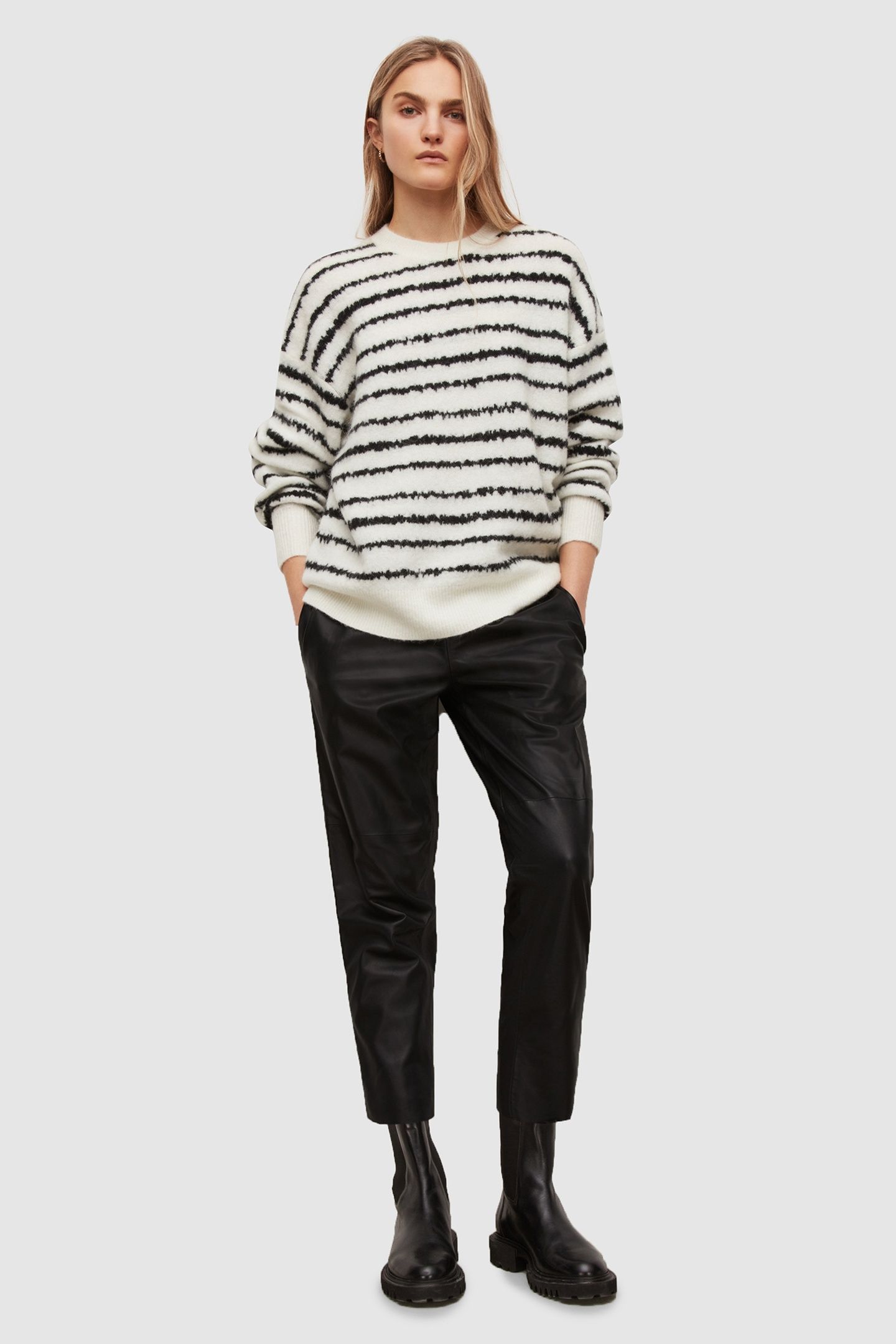ROSCO JUMPER CHALK WHITE/BLACK 4