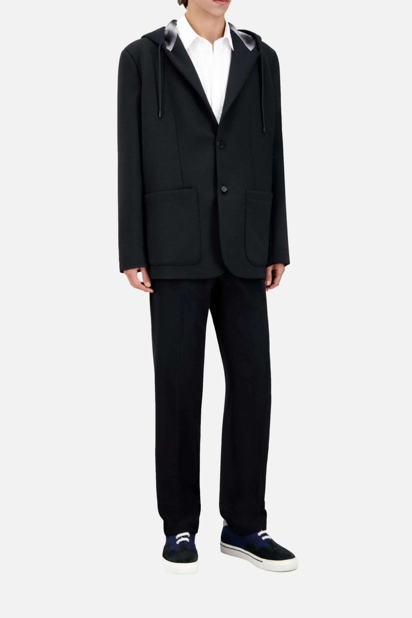 SUIT JACKET WITH HOOD BLACK 2