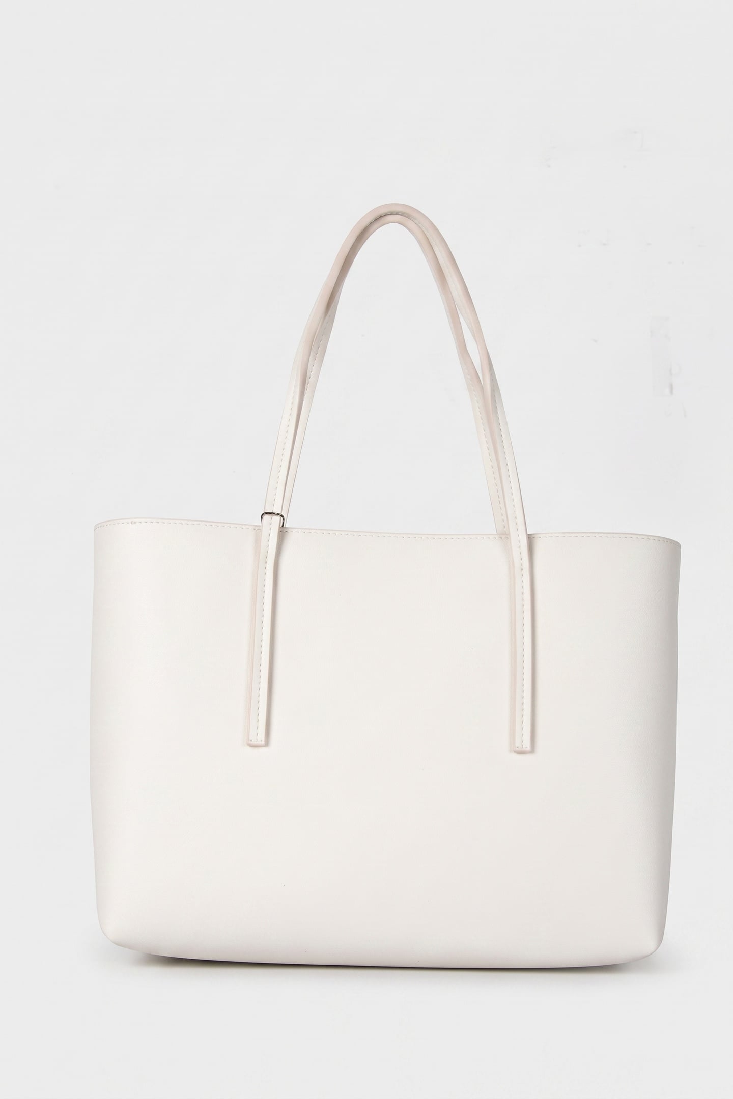 FOIL LOGO SMALL TOTE LILY WHITE 3