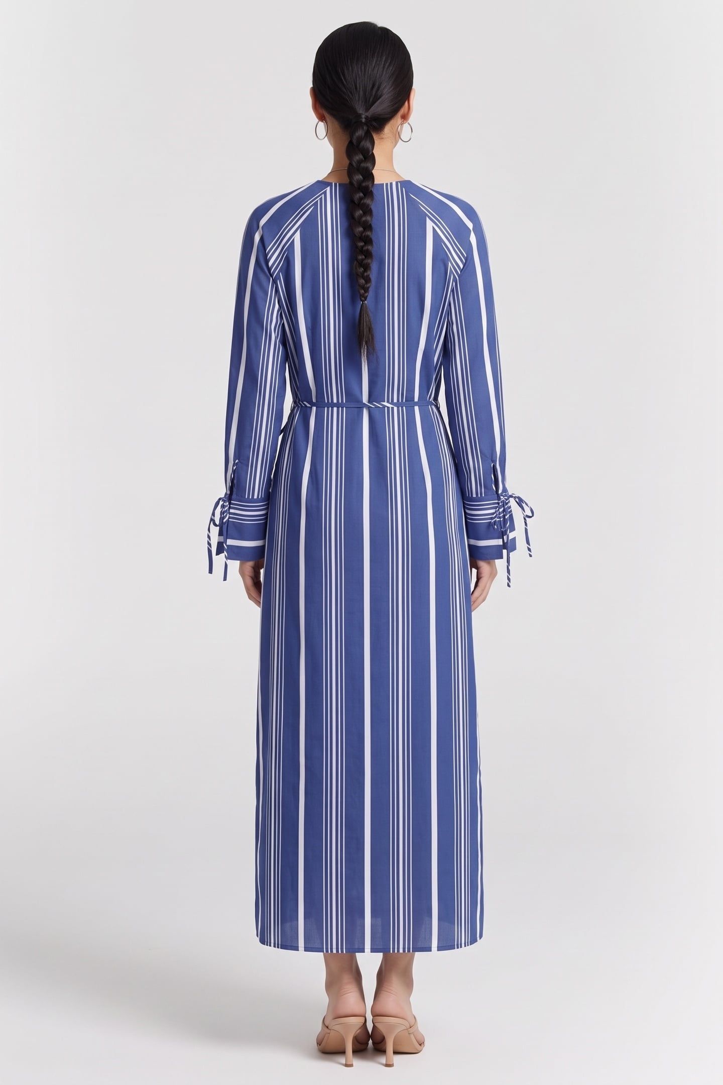 FREJA STRIPE DRESS BLUE 2