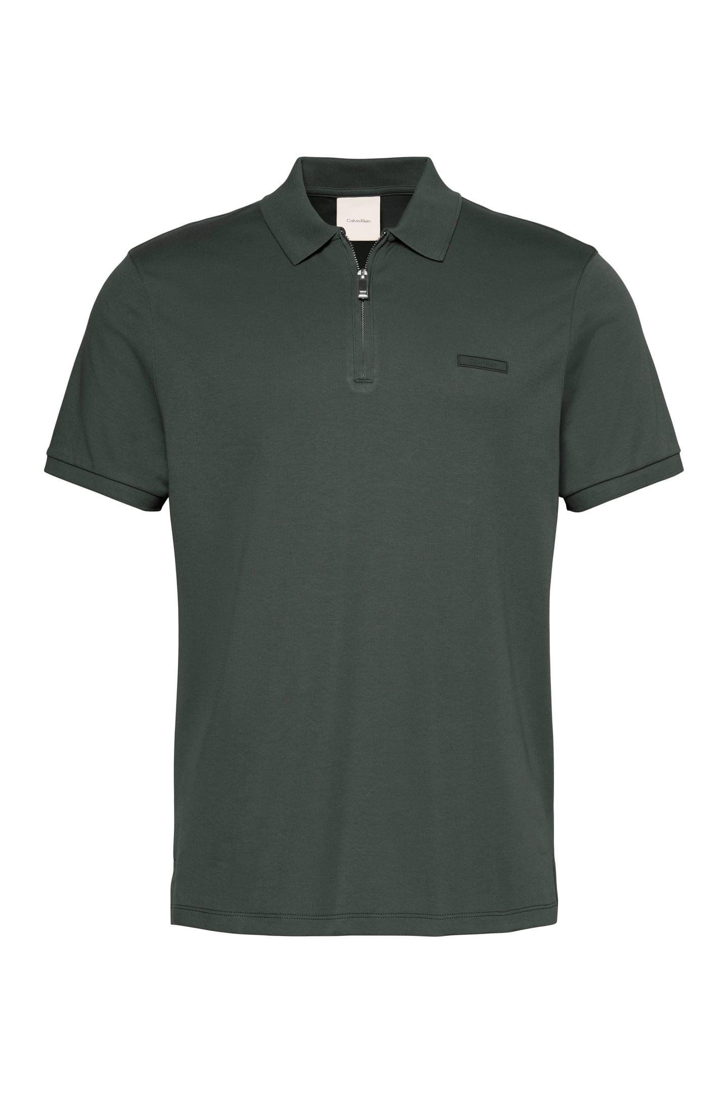 SS SLIM SUPIMA ZIP POLO DARK SLATE 3