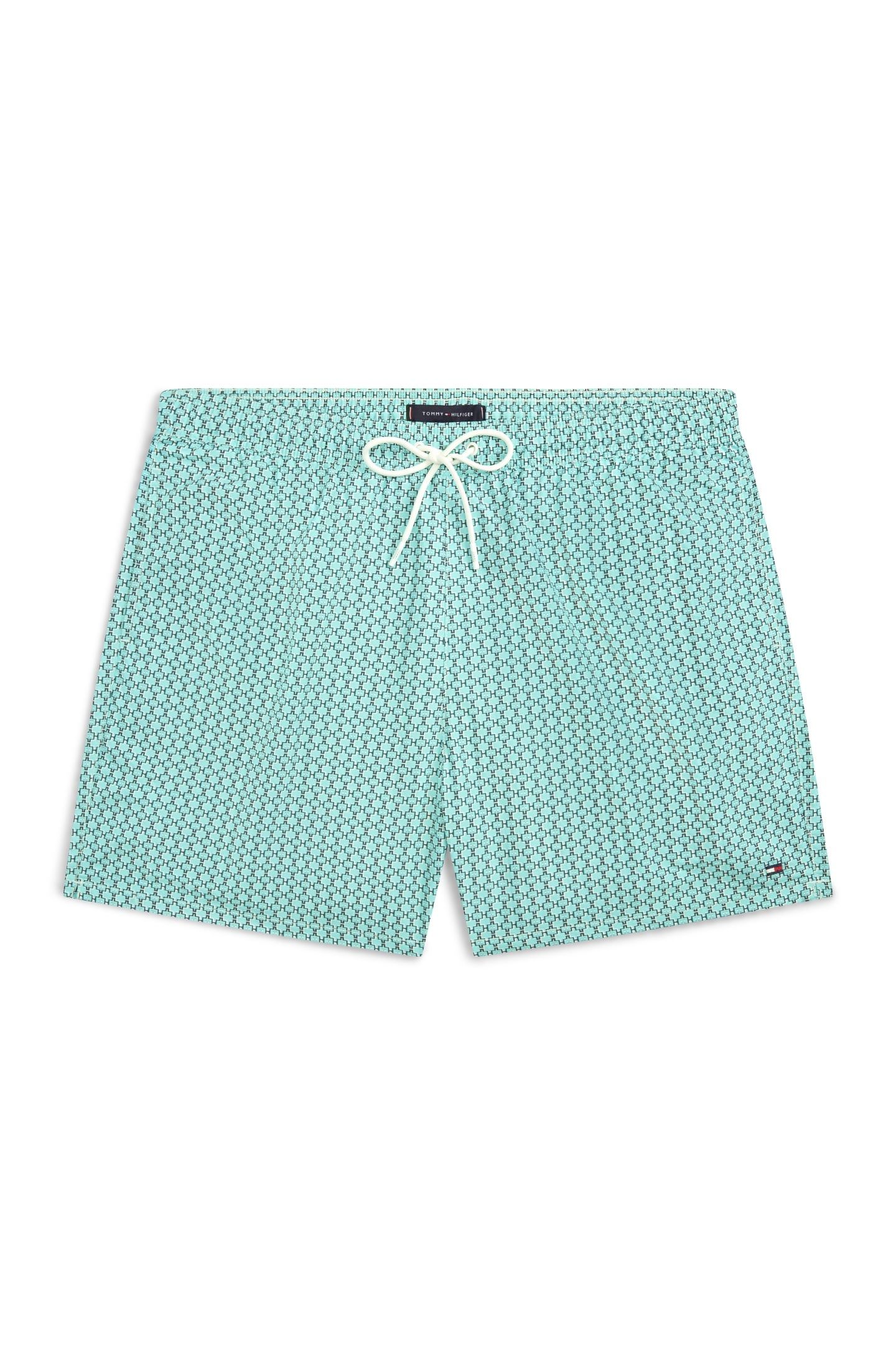 MEDIUM DRAWSTRING PRINT SWIM TRUNK MINI H GEO ARTIC AQUA 4