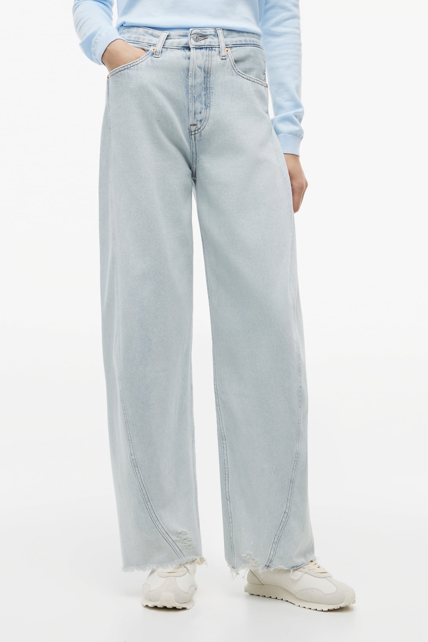 ELLA MID BARREL CROP DENIM LIGHT 2