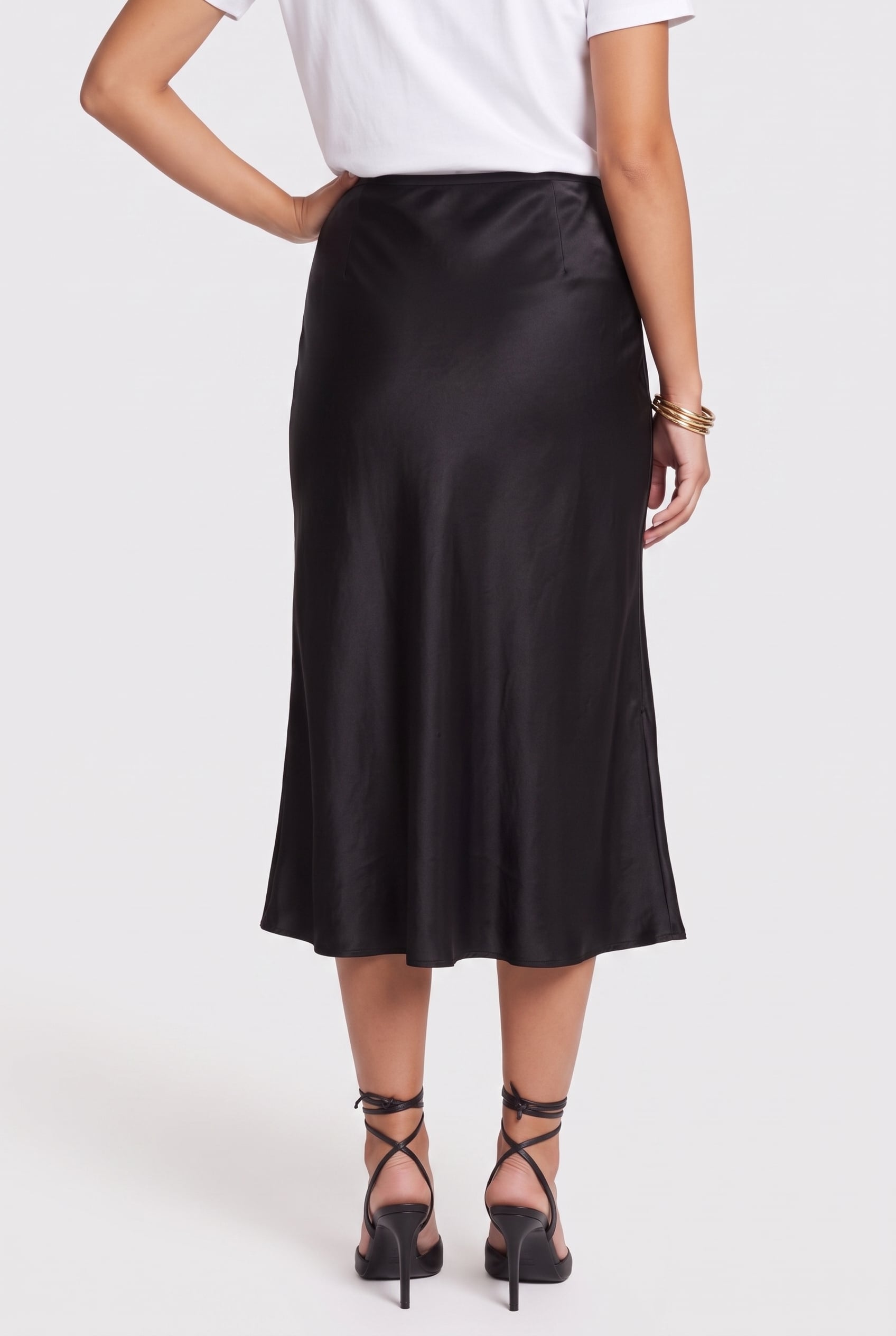 JOANIE SLIT SKIRT BLACK 2