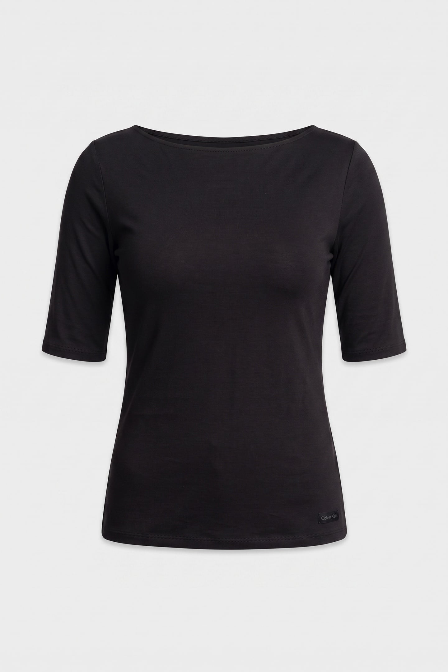 HALF SLEEVE SUPIMA BOAT TOP BLACK 3