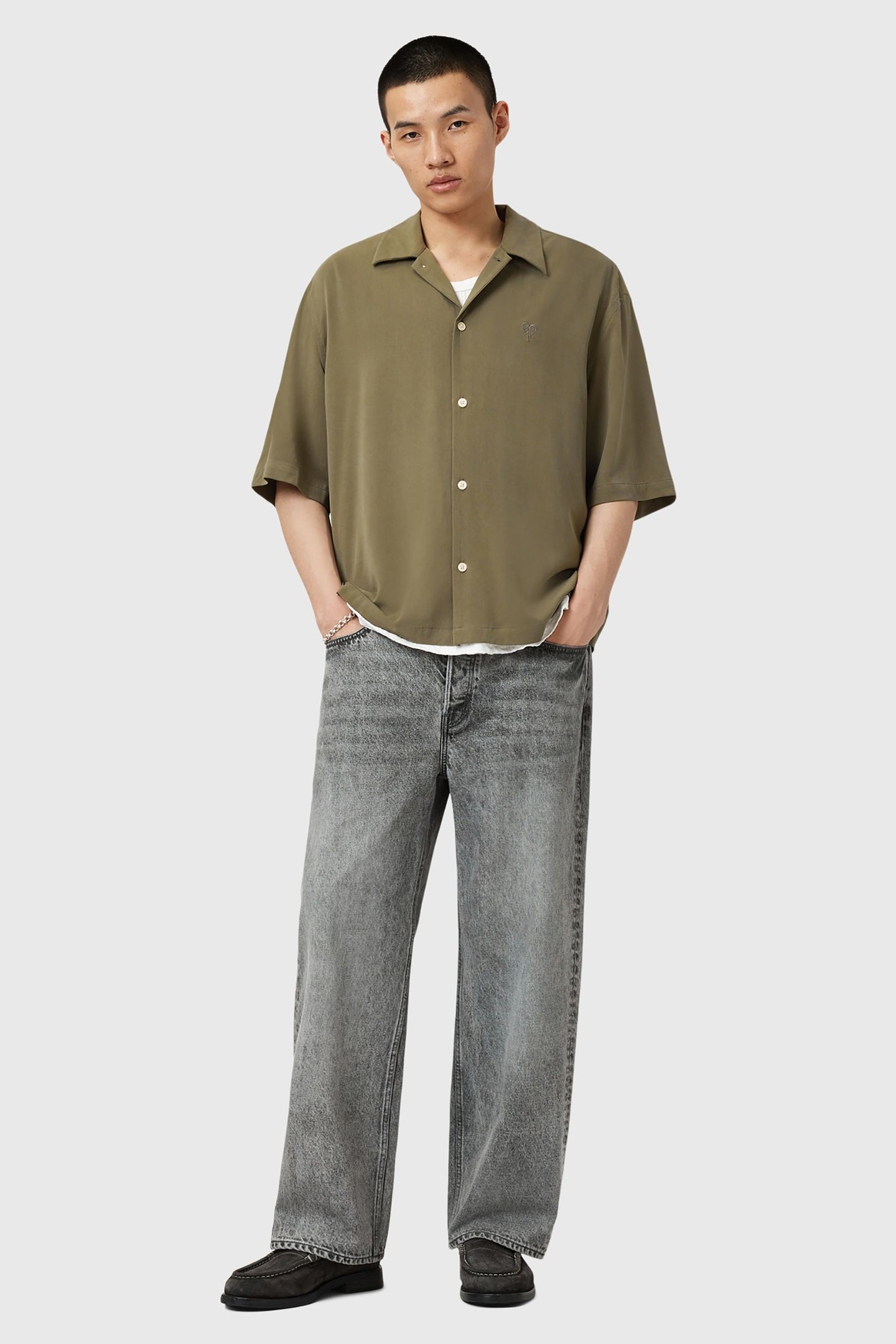 RIALTO SS SHIRT DUSTY GREEN 3