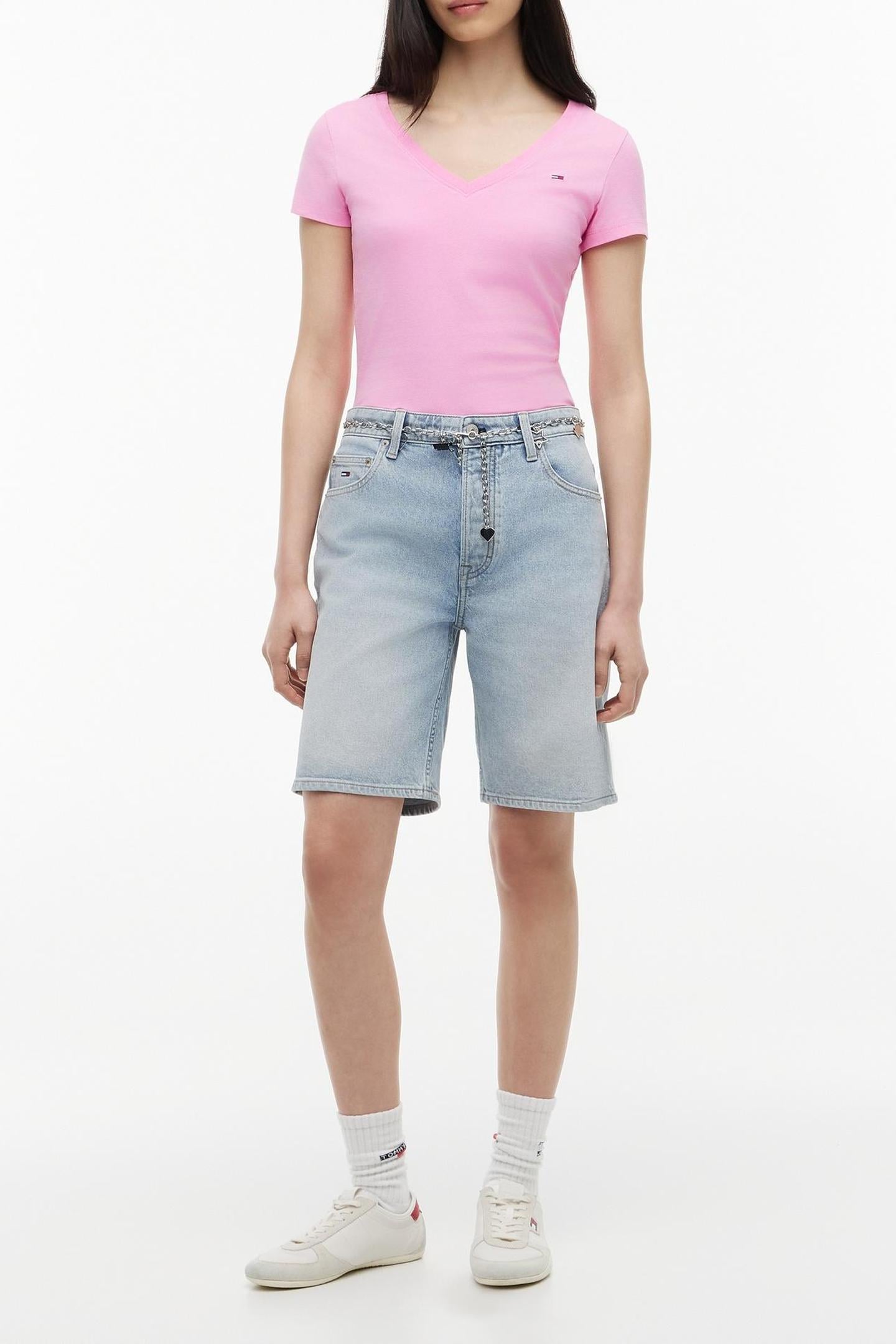 2-PACK V-NECK TEE ECRU/PINK DAISY 2