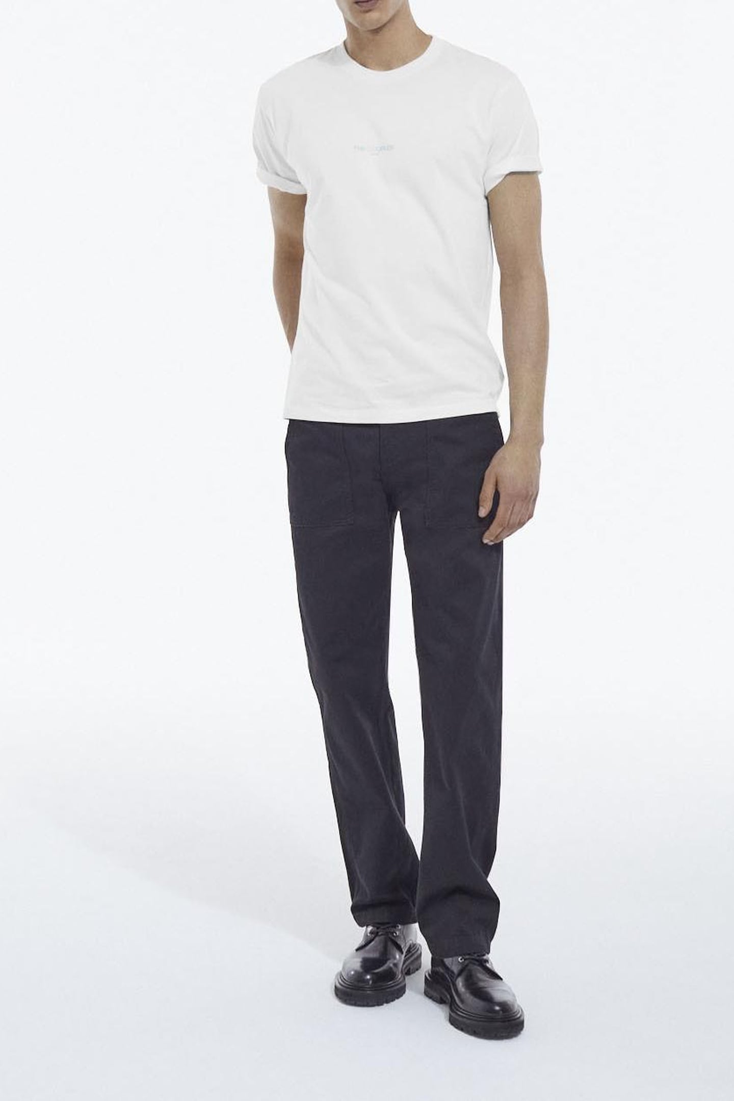 COTTON TROUSERS WITH PATCH POCKETS BLACK 2