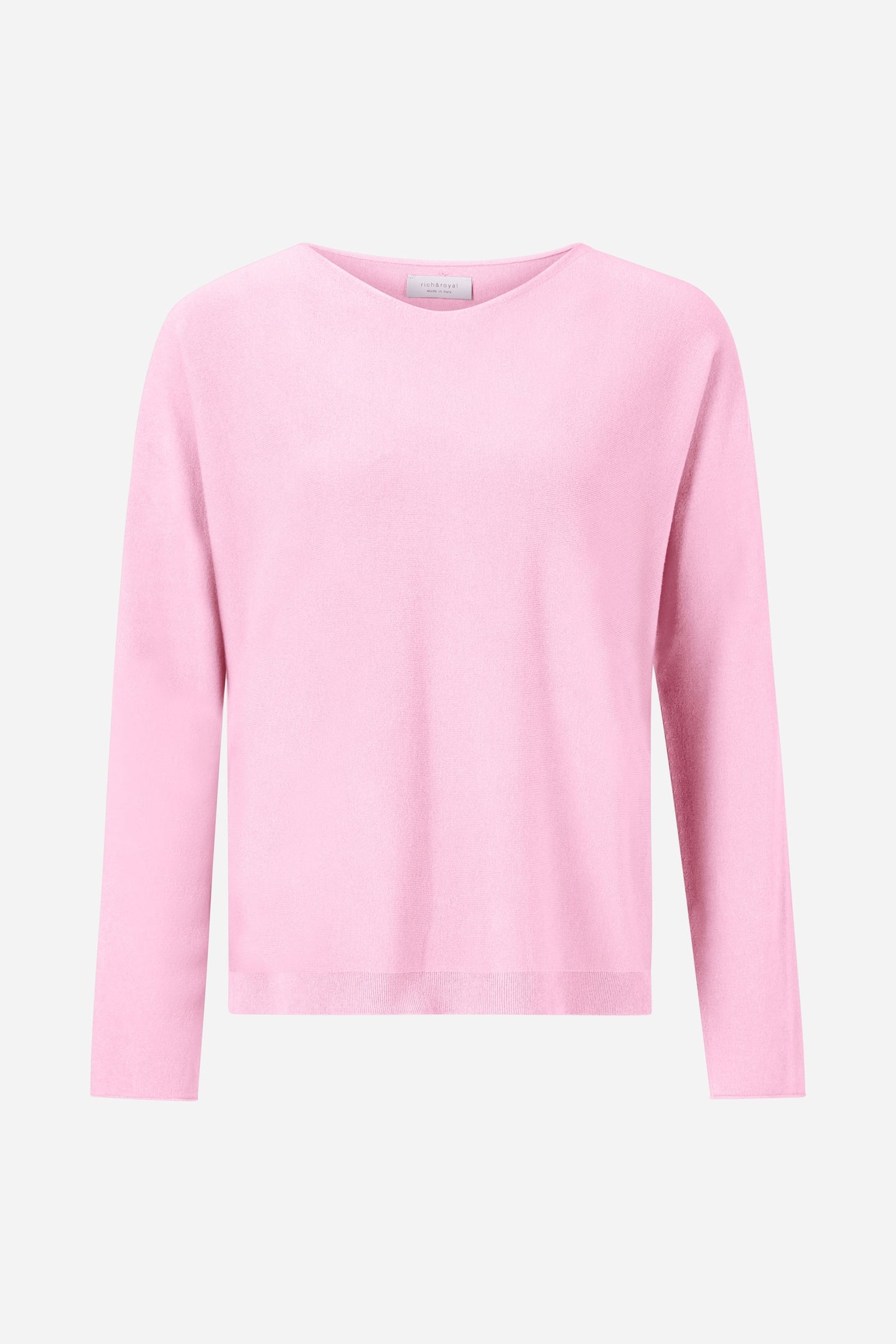 BOAT NECK SEAMLESS STRAWBERRY CREAM 5