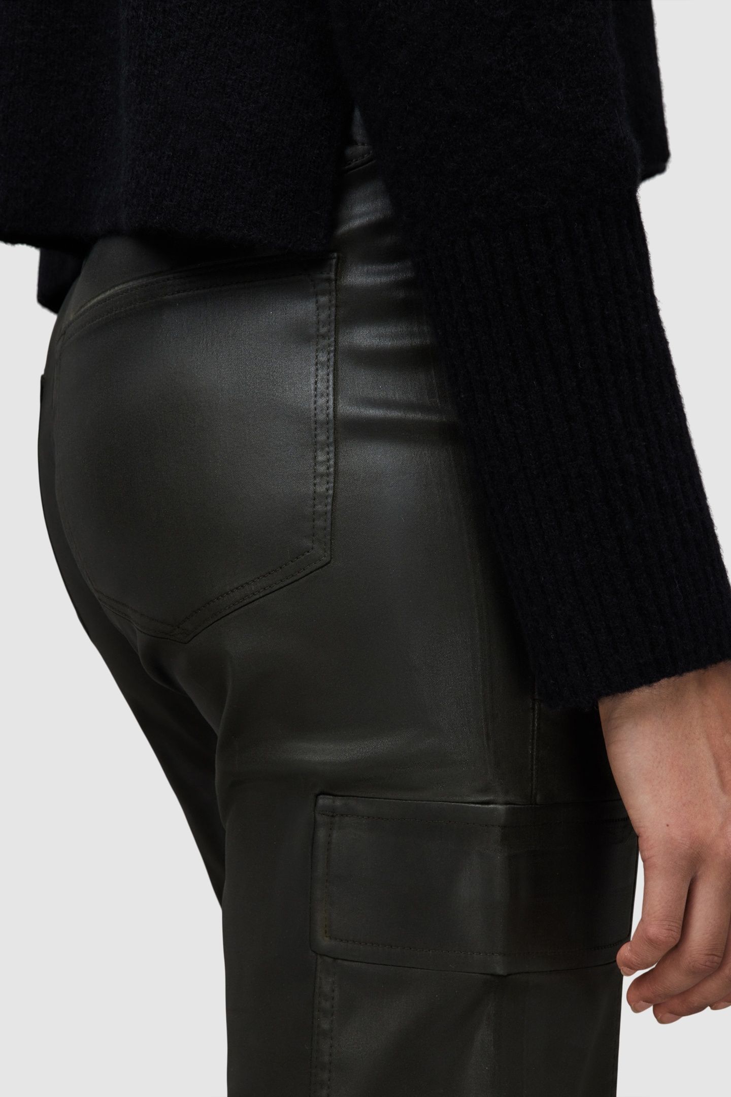 NOLA COATED TROUSER DARK OLIVE 7