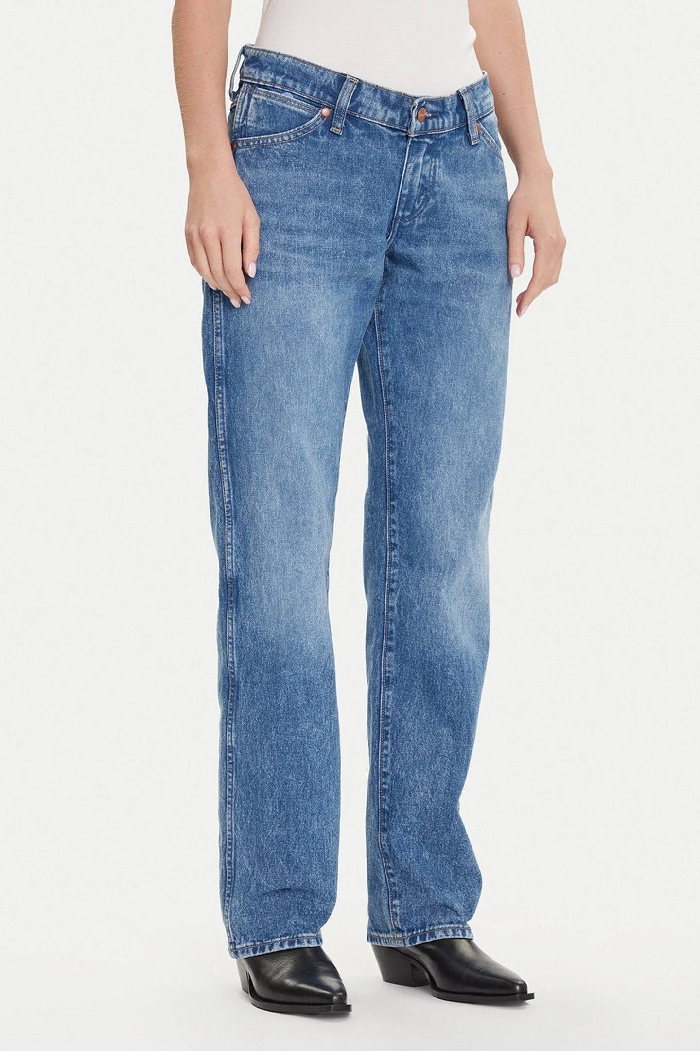 LOW RISE COWBOY JEAN LASSO LAGOO DENIM BLUE 1