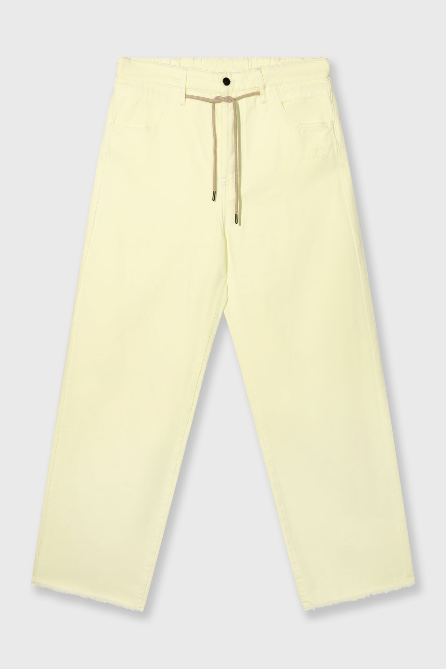 STRAIGHT LEG PANTS TWILL PASTEL YELLOW 5