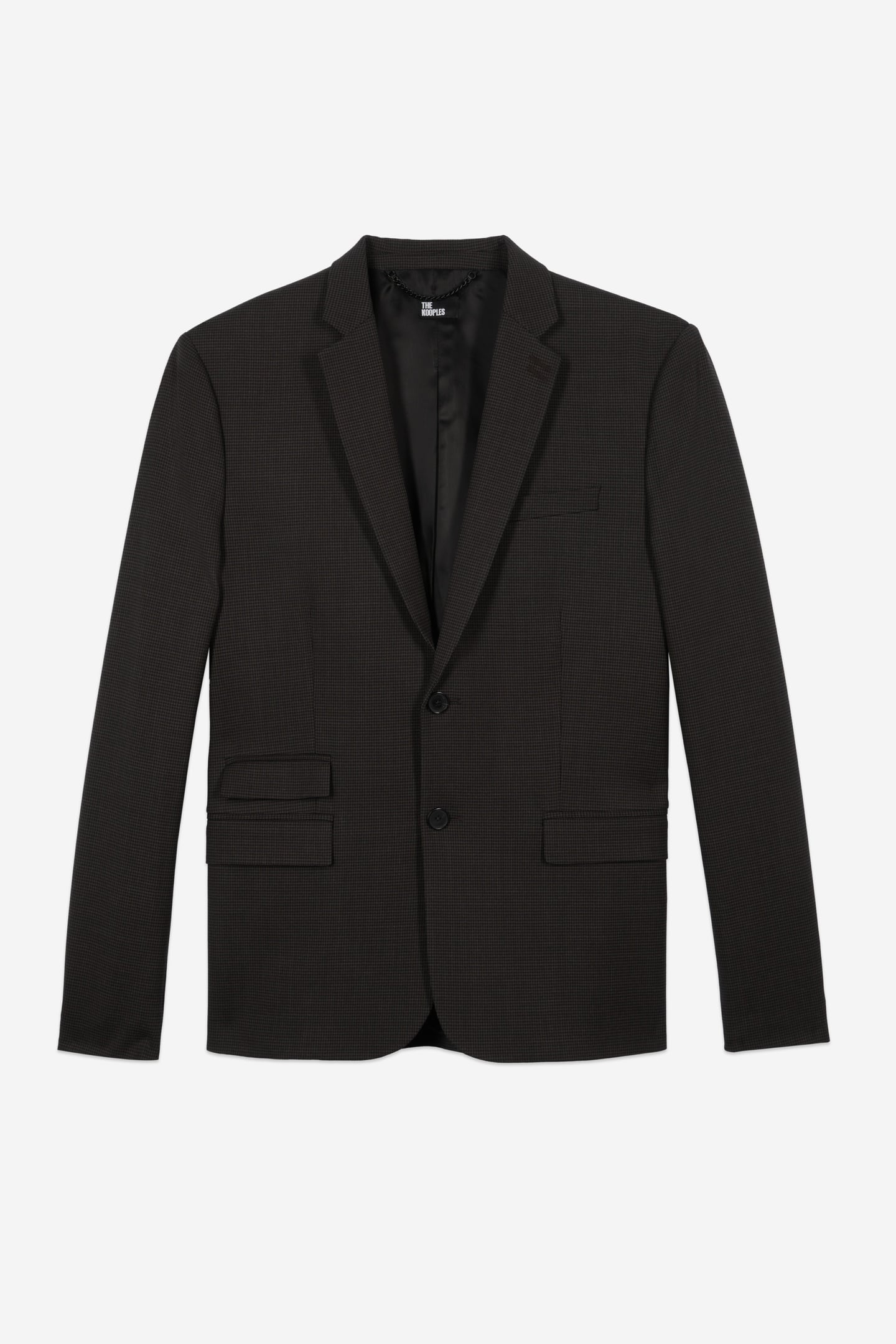 CLASSIC SUIT JACKET WITH HUNDREDFOLD PATTERN BROWN/BLACK 4