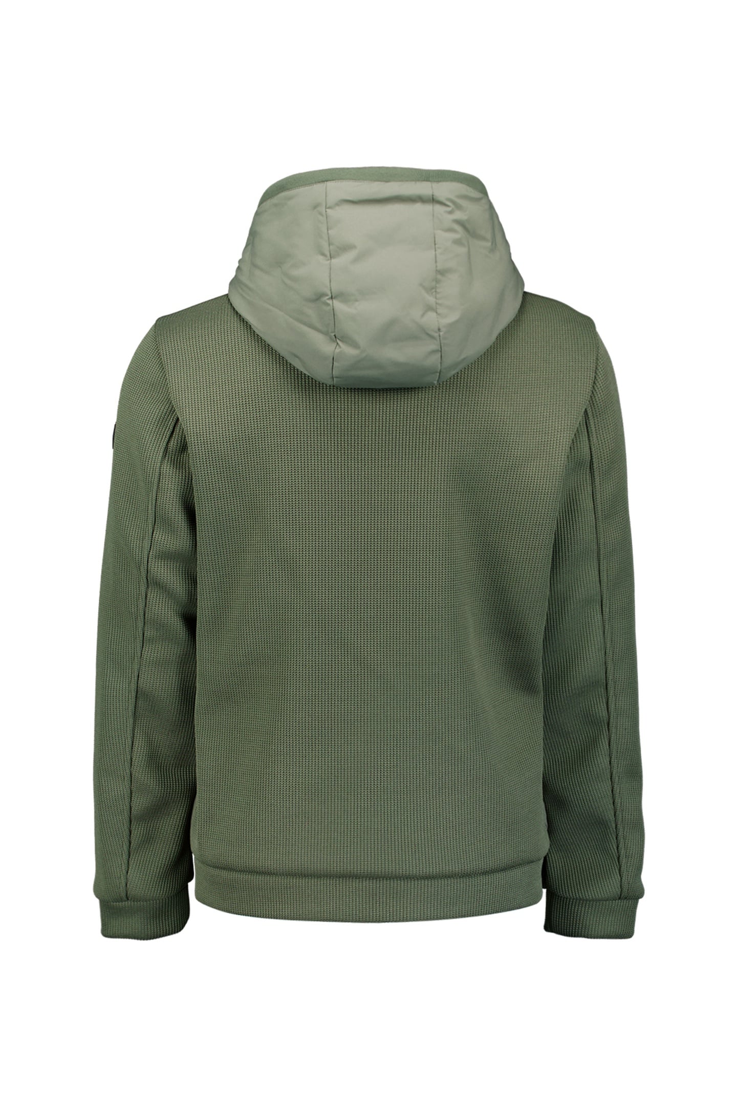 JACKET SHORT FIT SEALED HOODED KNITTED MIX STEEL 5