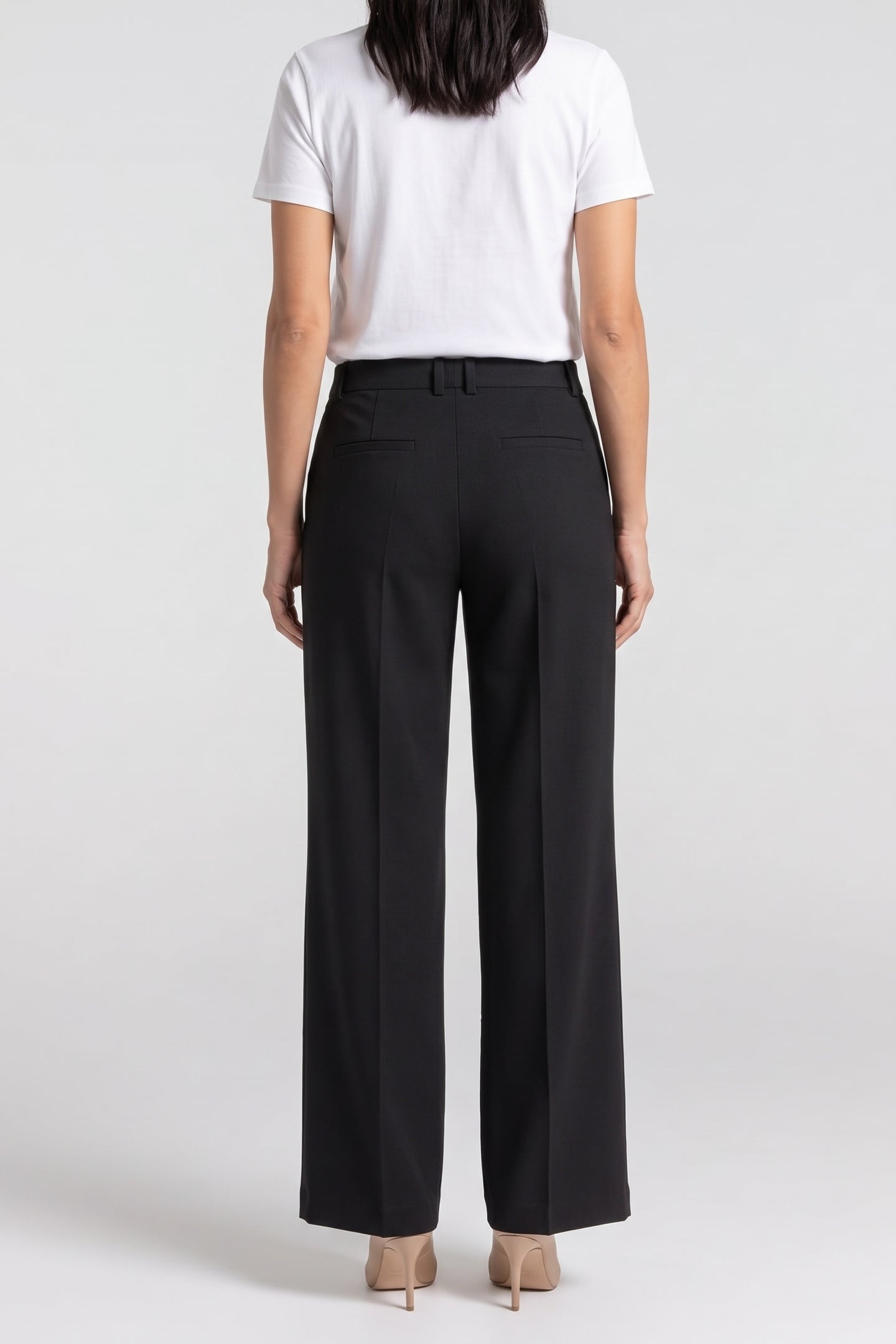 OLIVIA MILANO WOOL TROUSERS BLACK 2