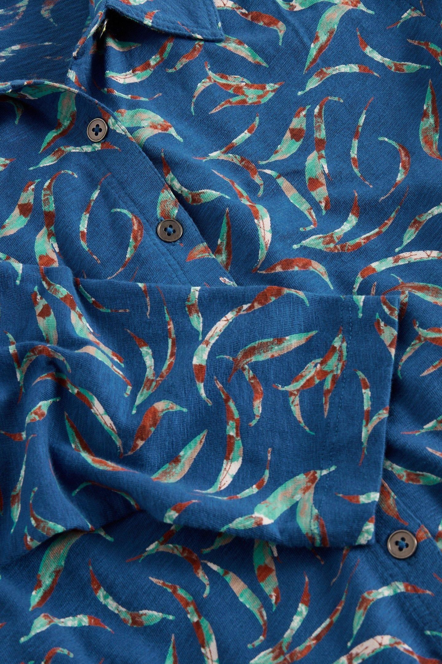 RYLEE JERSEY SHIRT DRESS BLUE PRINT 8