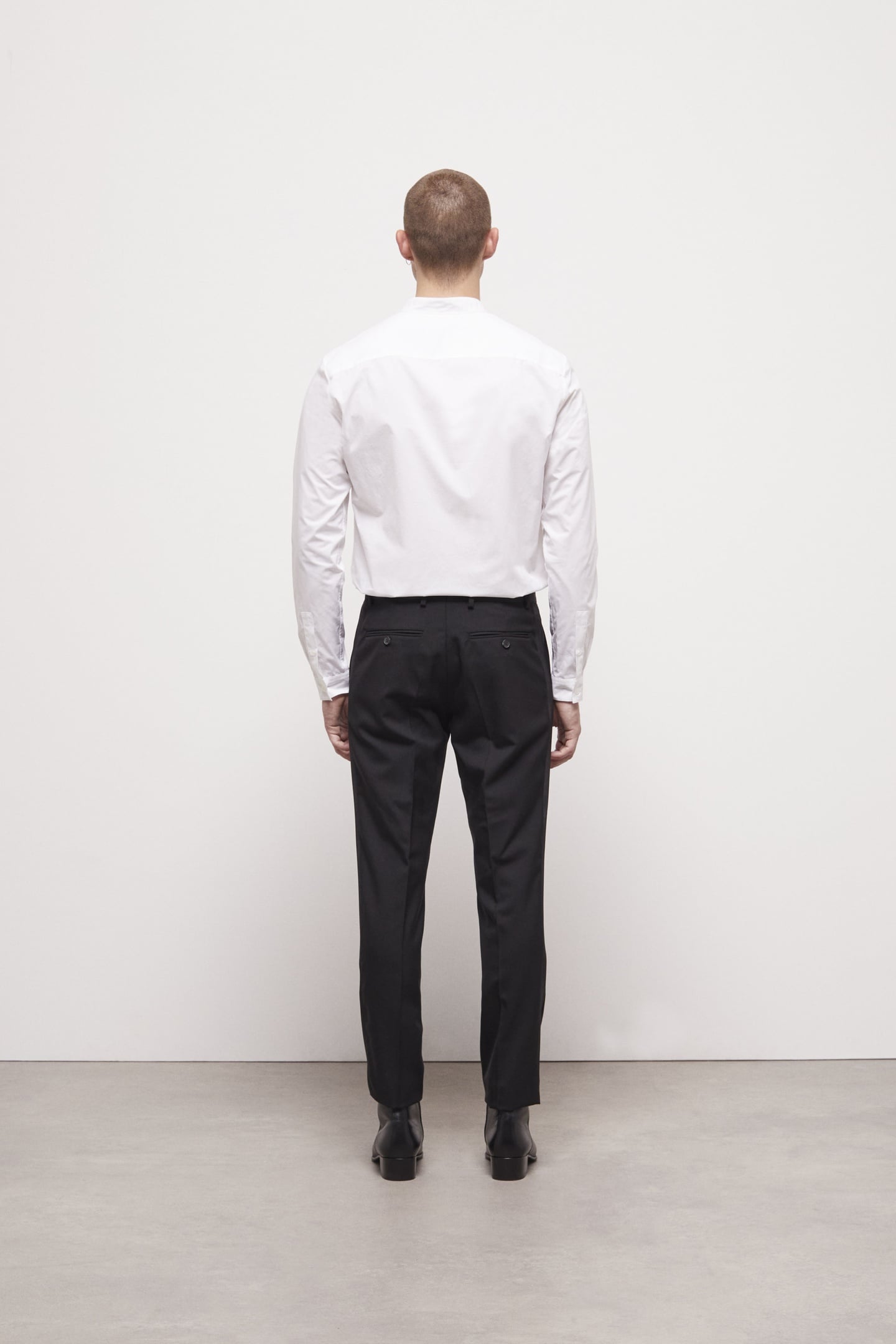 SATIN SUIT TROUSERS BLACK 3