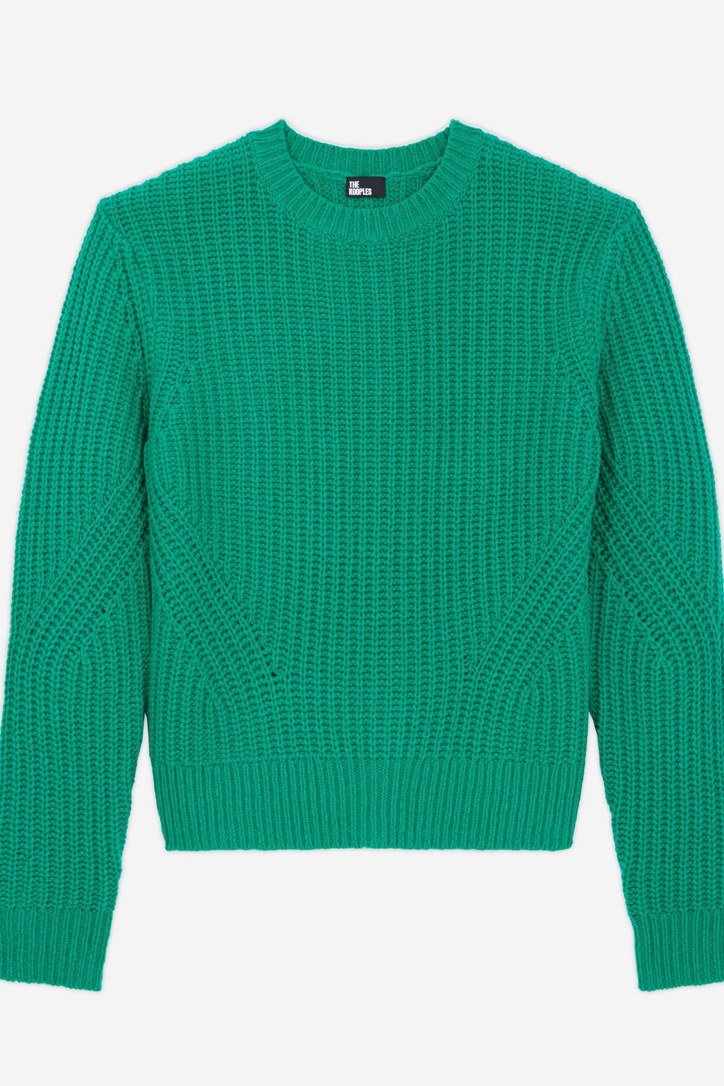 LONG-SLEEVED WOOL/NYLON SWEATER GREEN 5