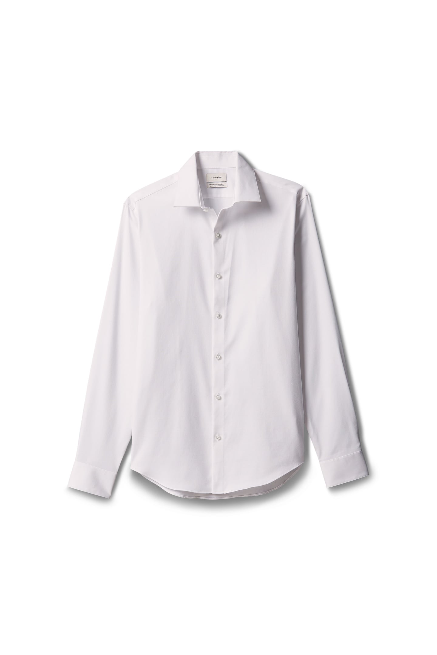 SLIM STRAIGHT COLLAR SHIRT WHITE 4