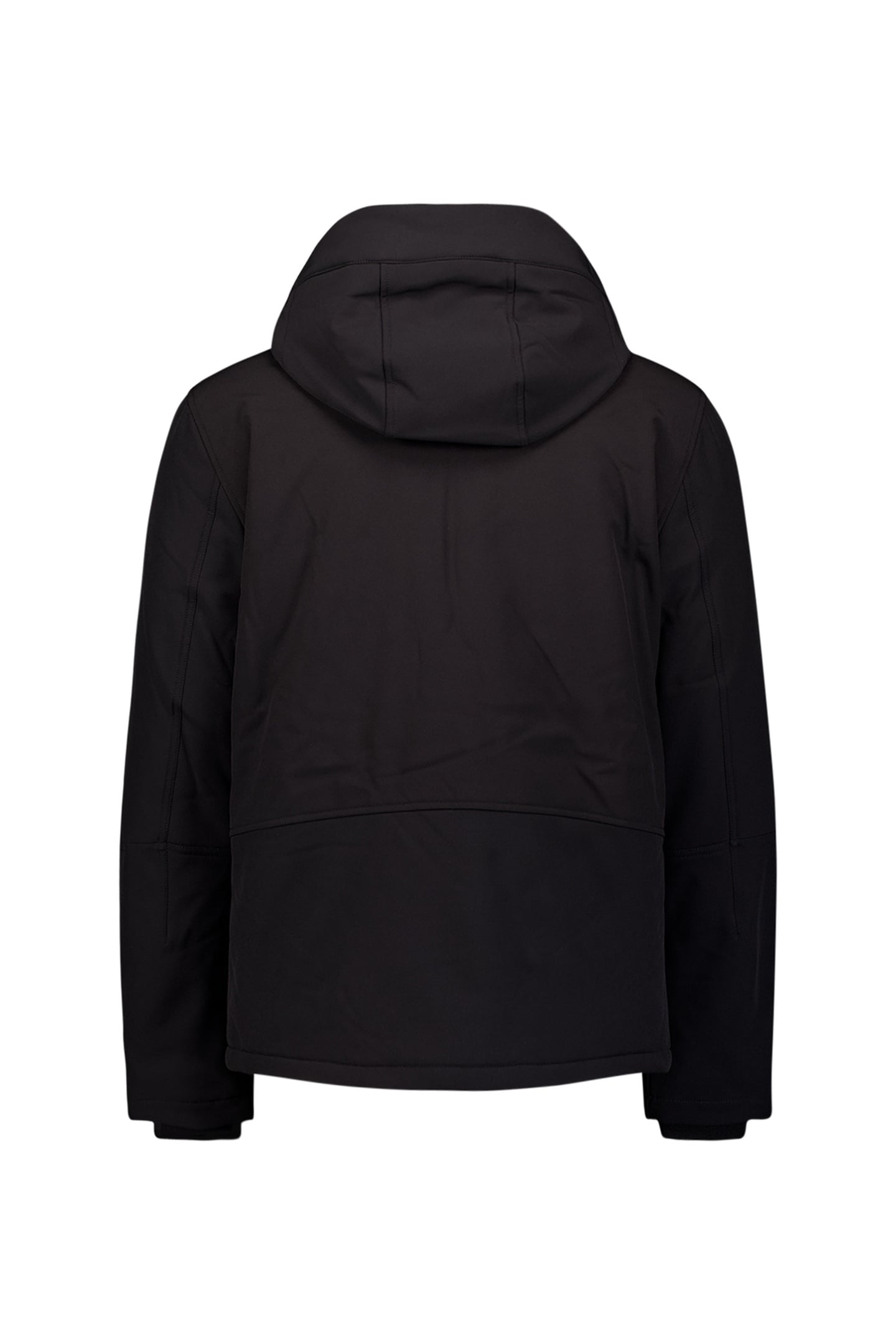 JACKET SHORT FIT HOODED SOFTSHELL STRETCH BLACK 5