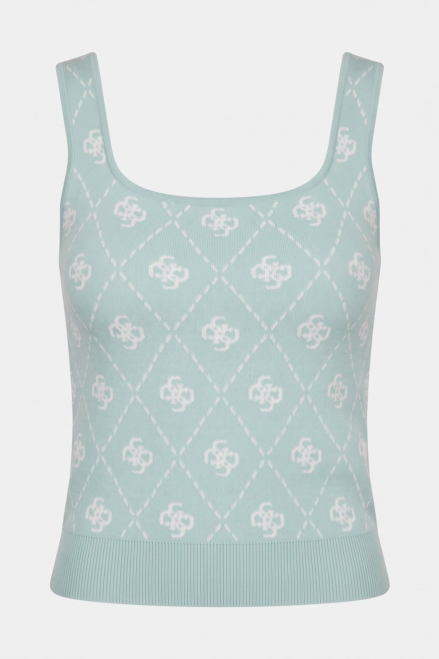 GUESS ECO SARAH 4G BRALETTE SW SOFT MINT AND CREAM 3
