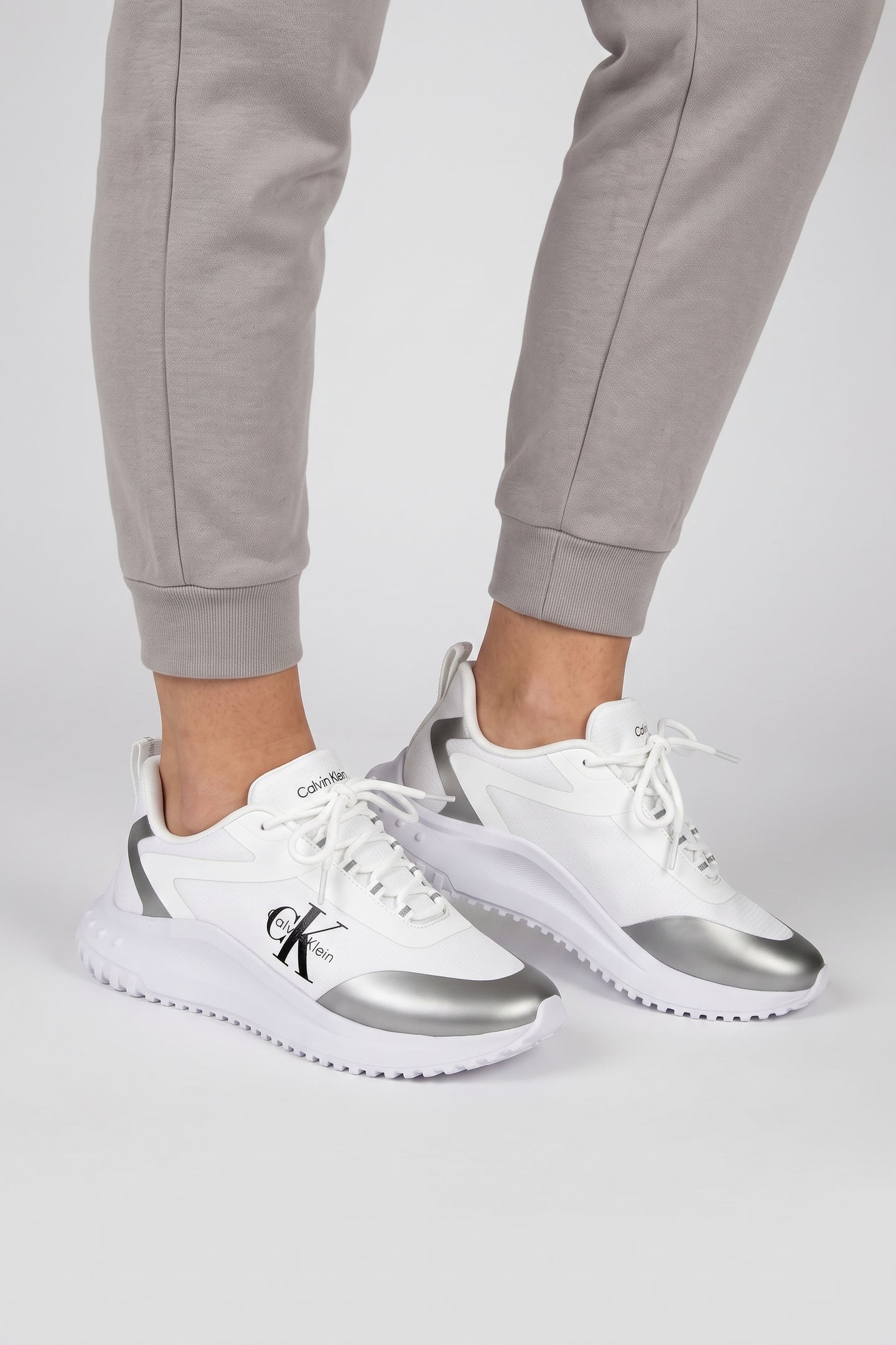 EVA RUNNER LOW LACE SHOES BRIGHT WHITE/SILVER 2