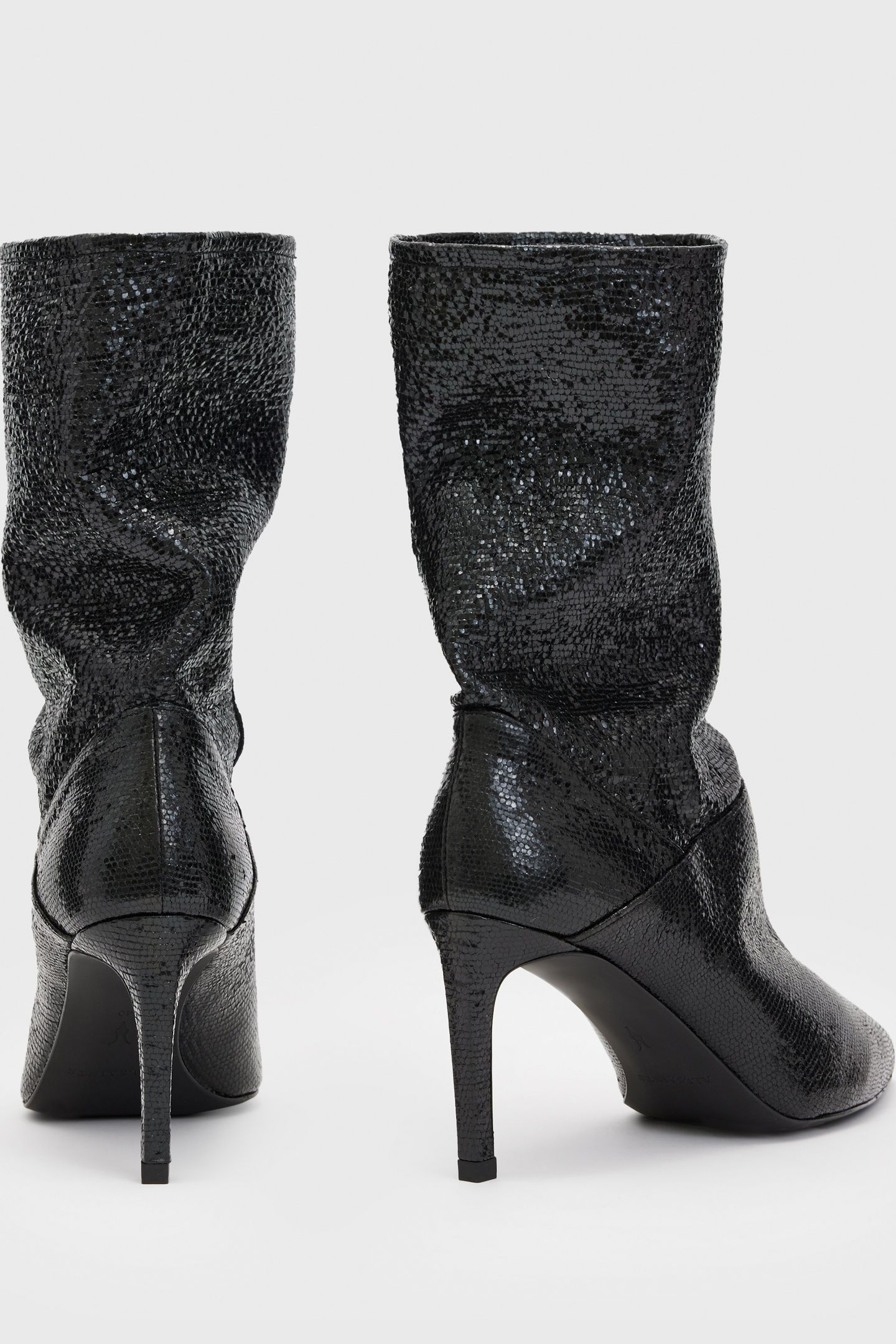 ORLANA SHIMMER BOOT METALLIC BLACK 4