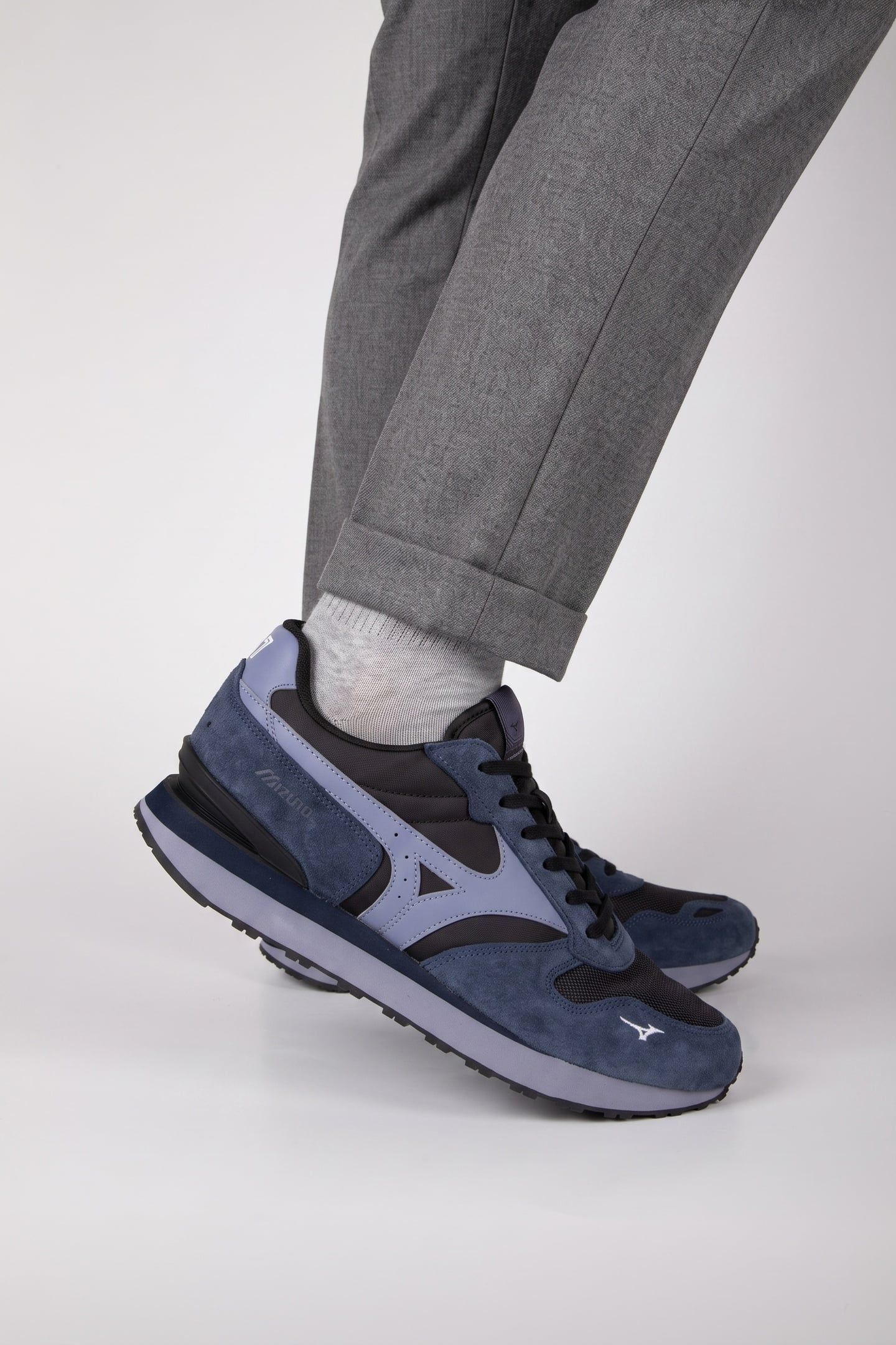 UNISEX SHOE S.L.MIZUNO RB87 BLACK/BLUE GRANITE/DRESS BLUES 2
