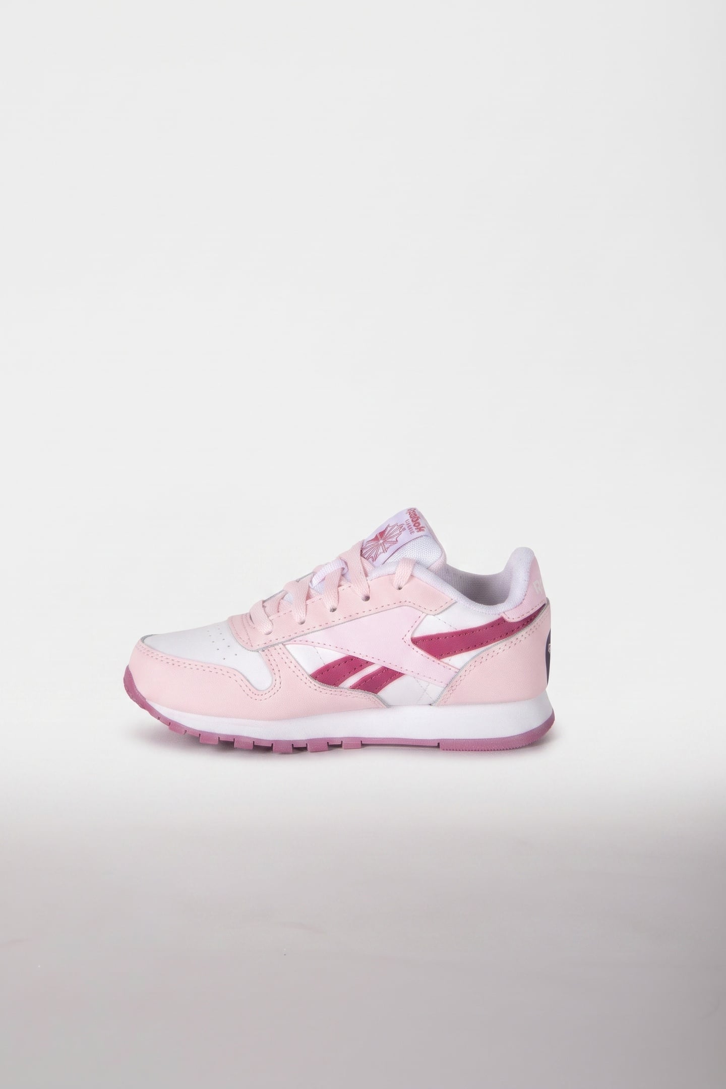 GIRL'S CLASSIC LEATHER WHITE/FROSTEDBERRY/STUDIOPINK 2