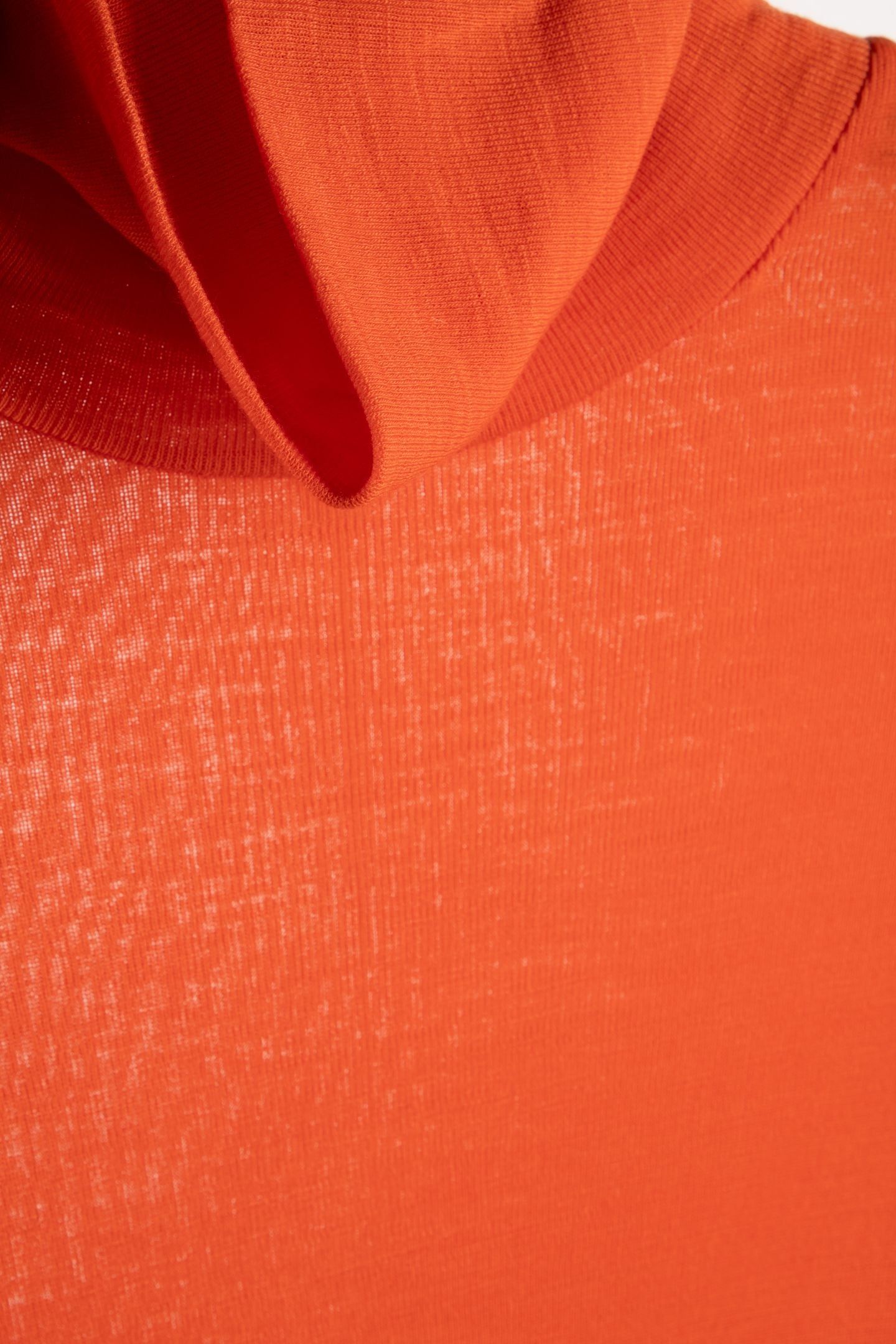 MALENA WOOL RIB TURTLENECK ORANGE 5