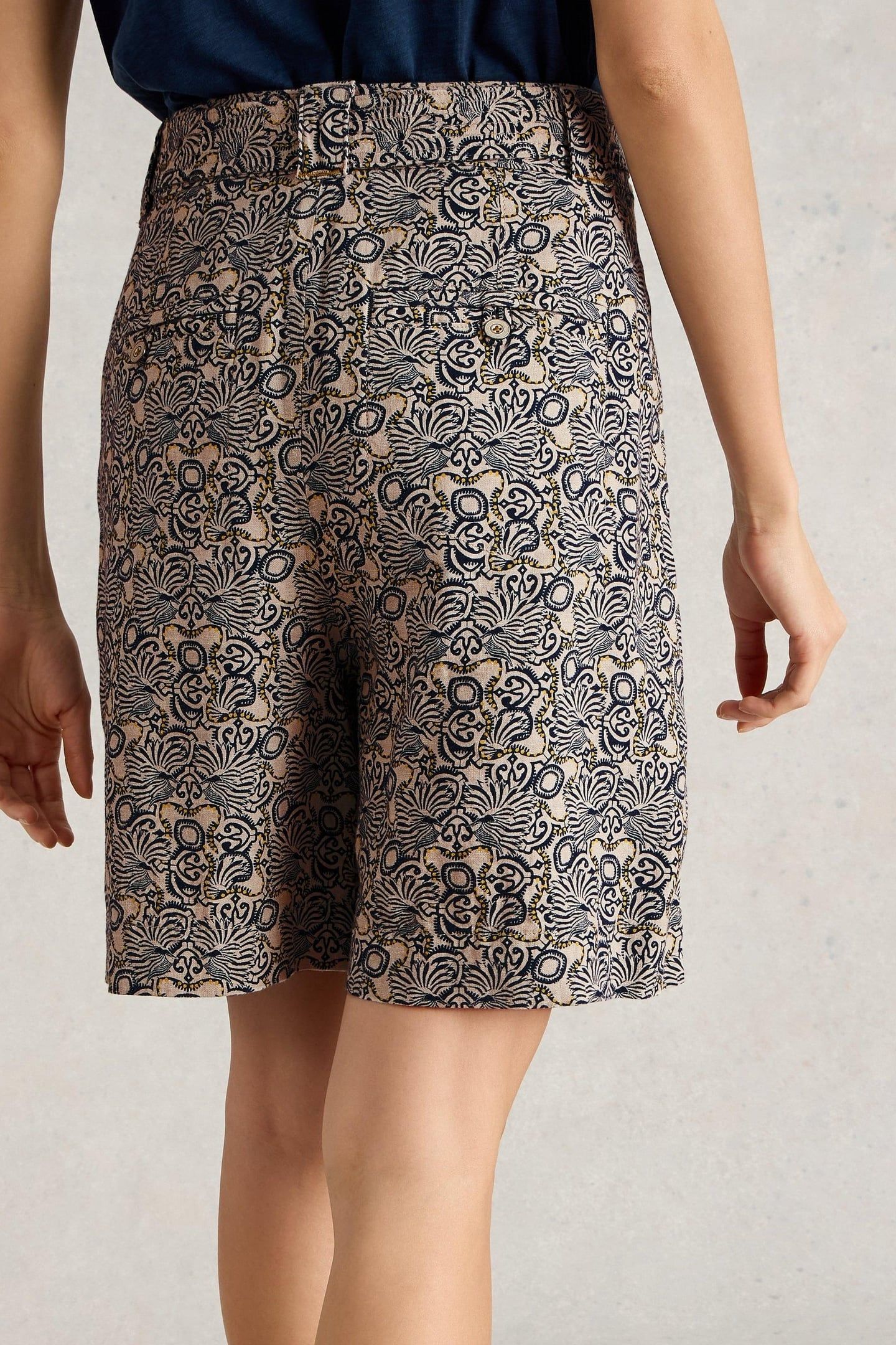 FRANKIE SHORT NATURAL PRINT 1