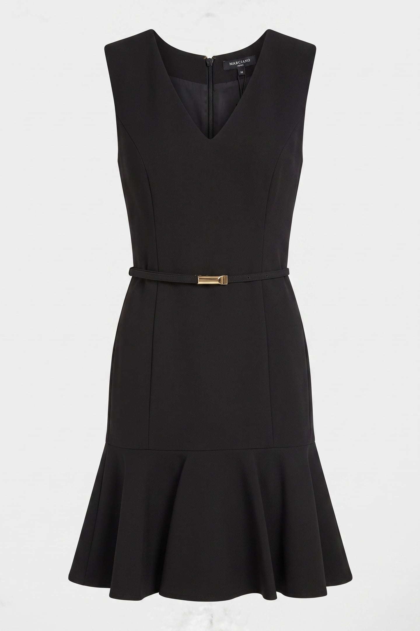 DALIA SL FLARED DRESS JET BLACK A996 3