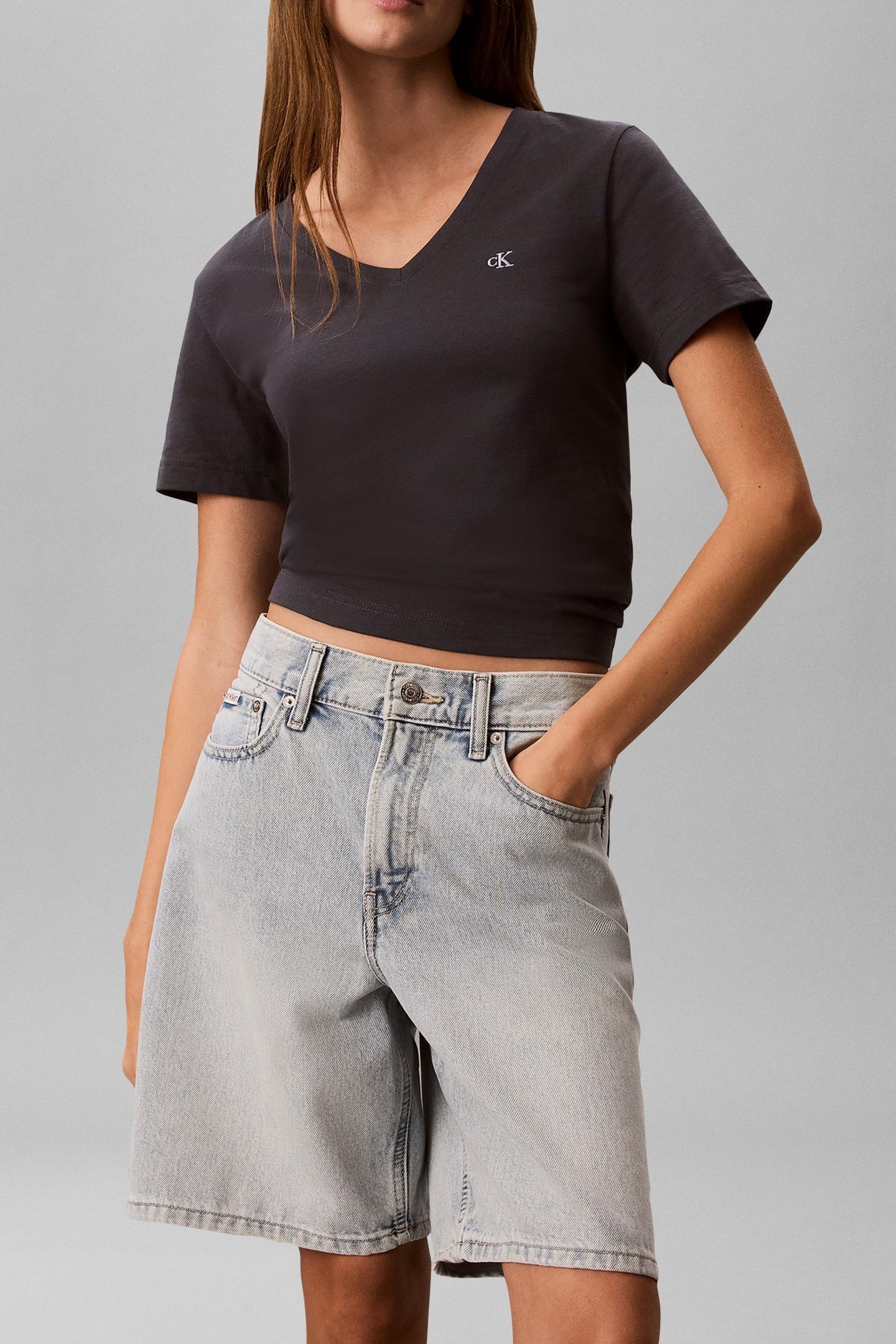 ARCHIVE JERSEY V-NECK T-SHIRT EBONY 2