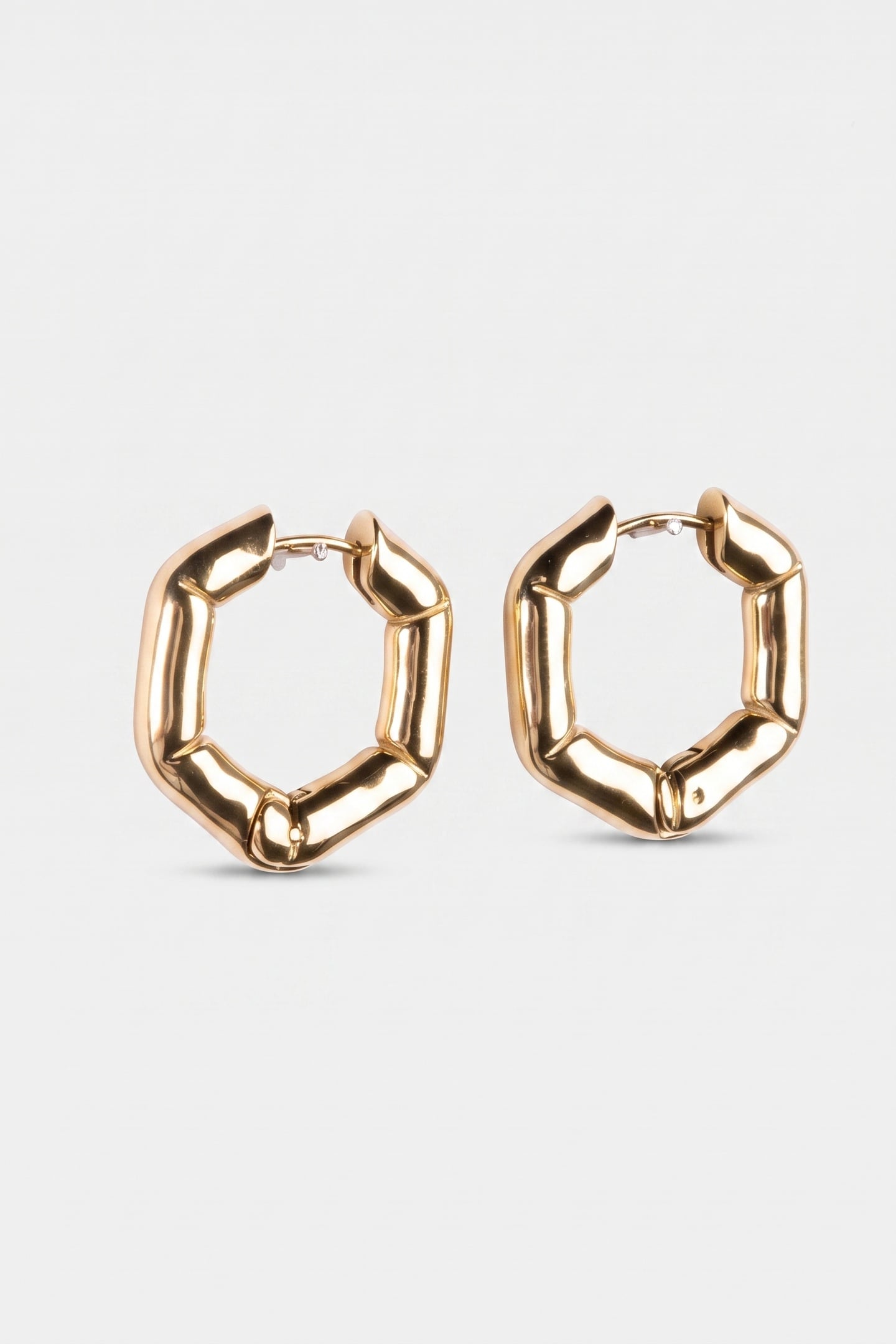 HEXAGON OHRRINGE GOLD 4