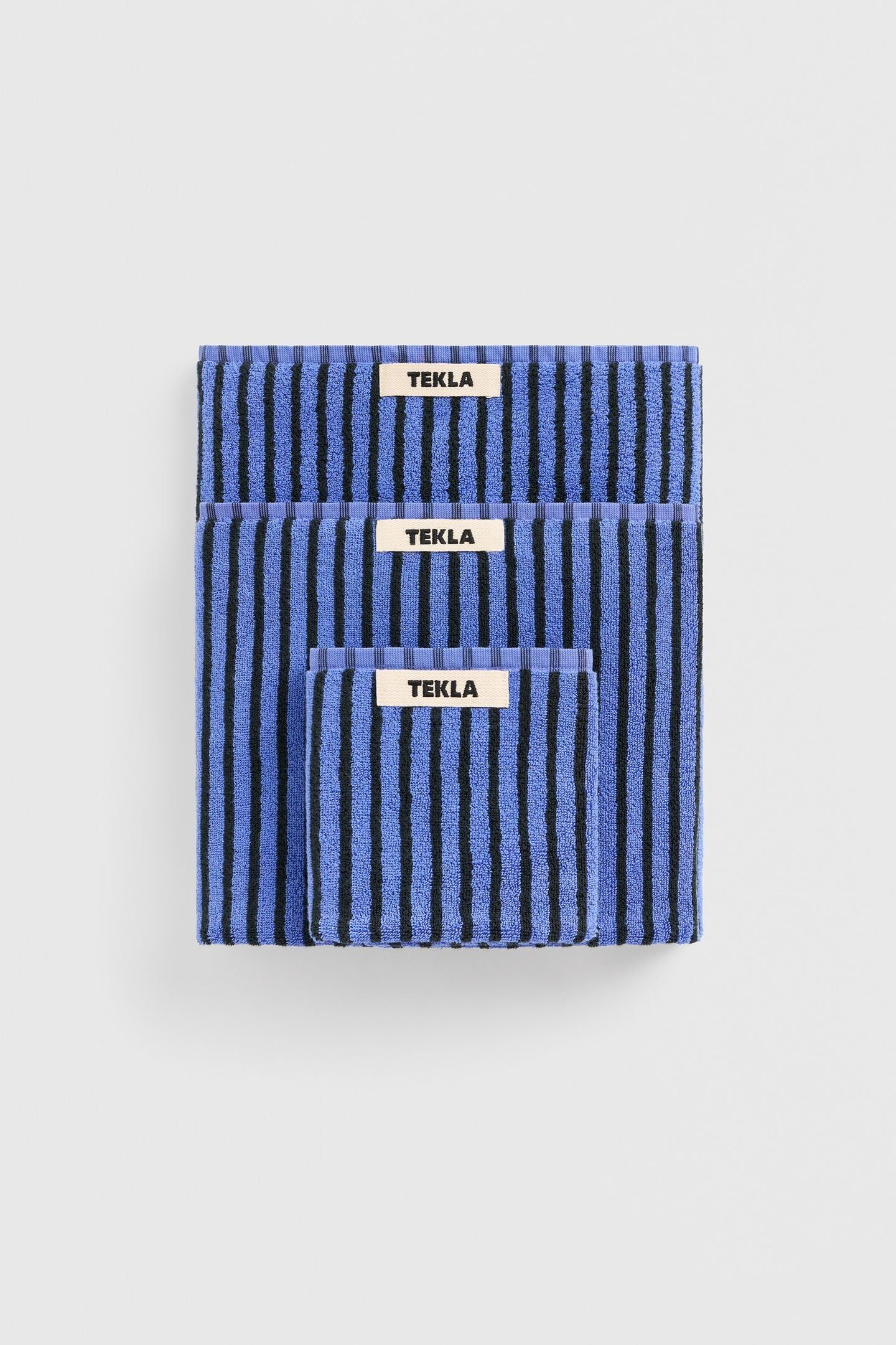 UNISEX BATH SHEET TOWEL BLUE&BLACK 4