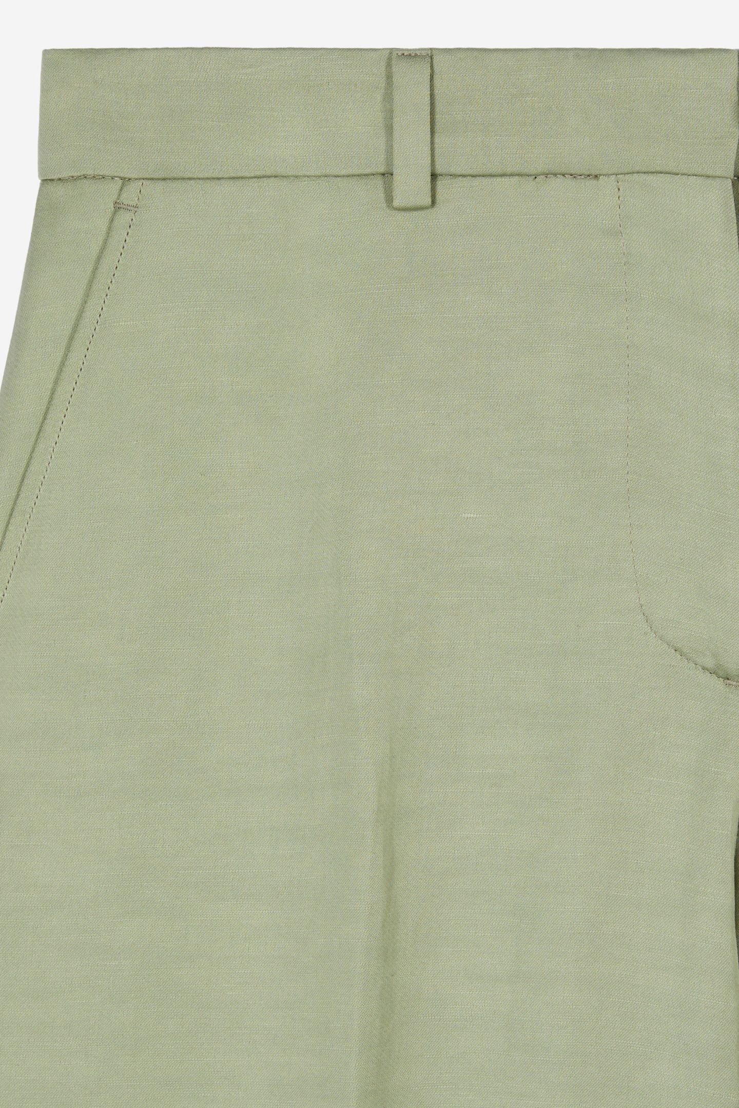 FLARE FLUID SUIT TROUSERS KAKI GREY 5