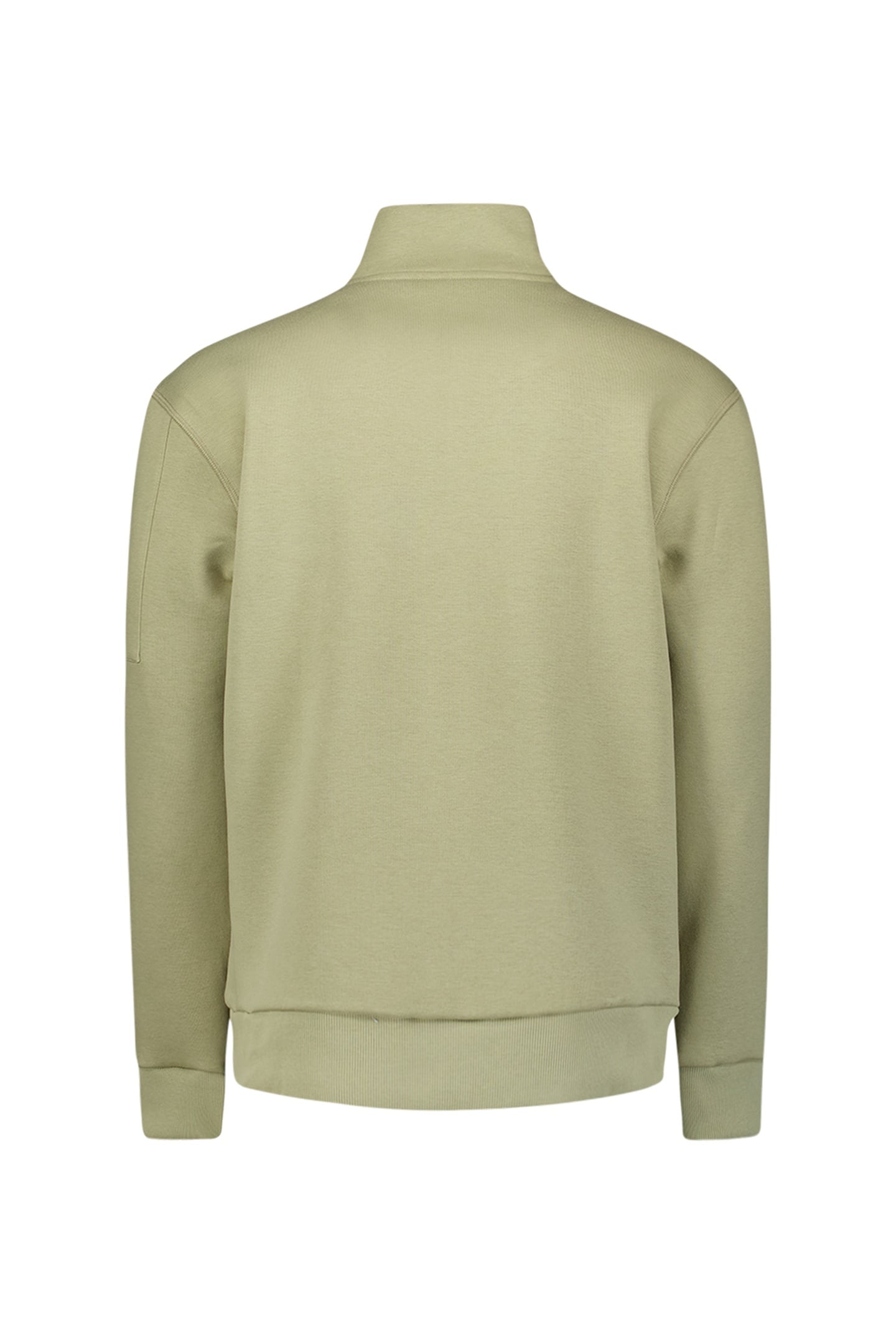 SWEATER HALF ZIP BRUSHED LIGHT MOSS 5