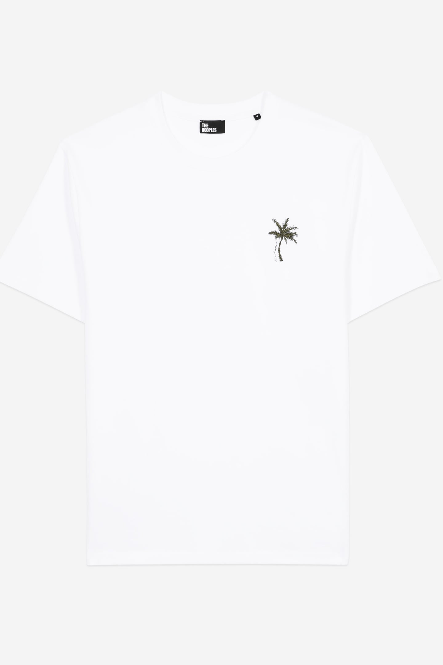 SHORT-SLEEVED T-SHIRT WITH PALM TREE EMBROIDERY WHITE 5